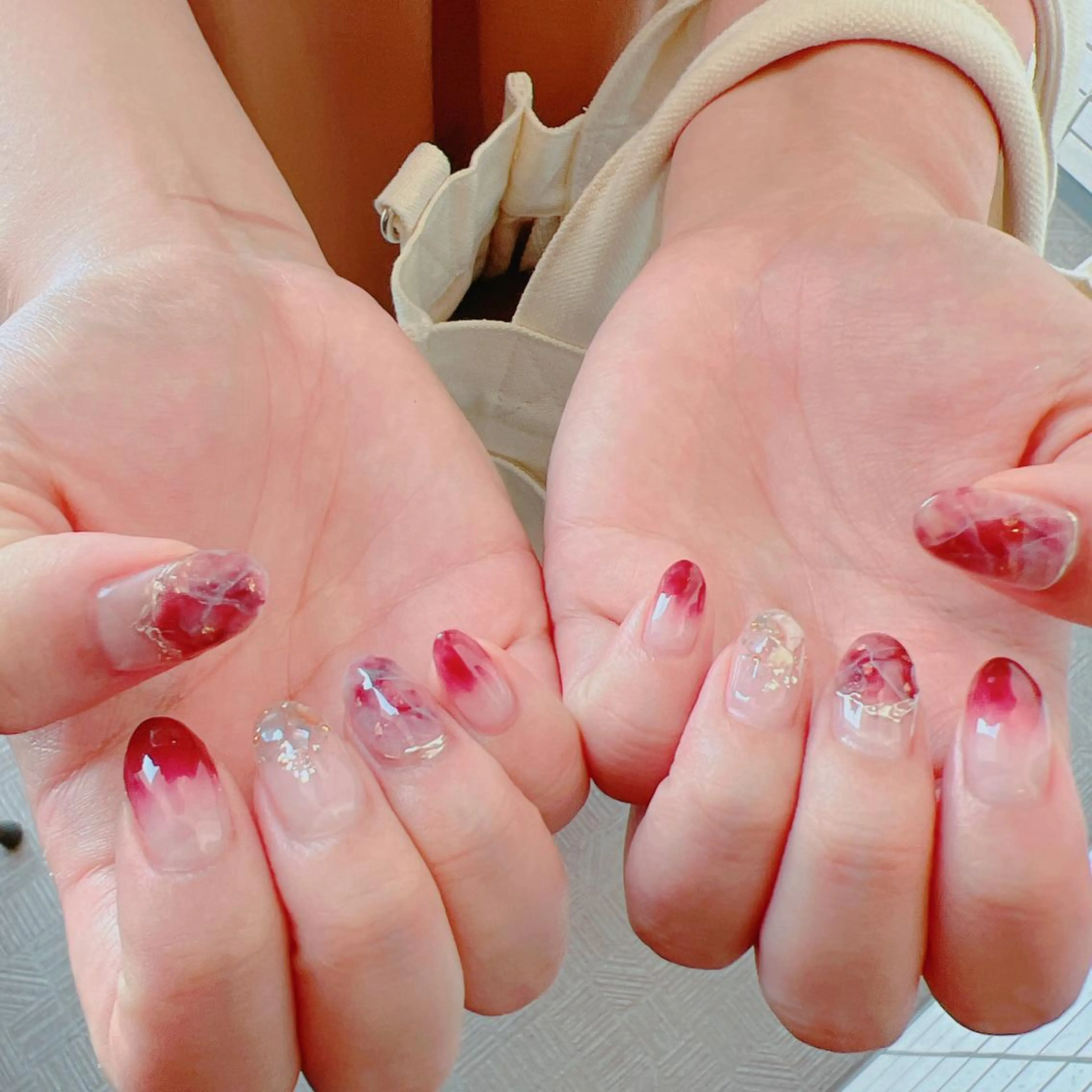 ネイル ラメ(グリッター) 持ち込み ハンドネイル たきぐち みちこのネイルデザイン