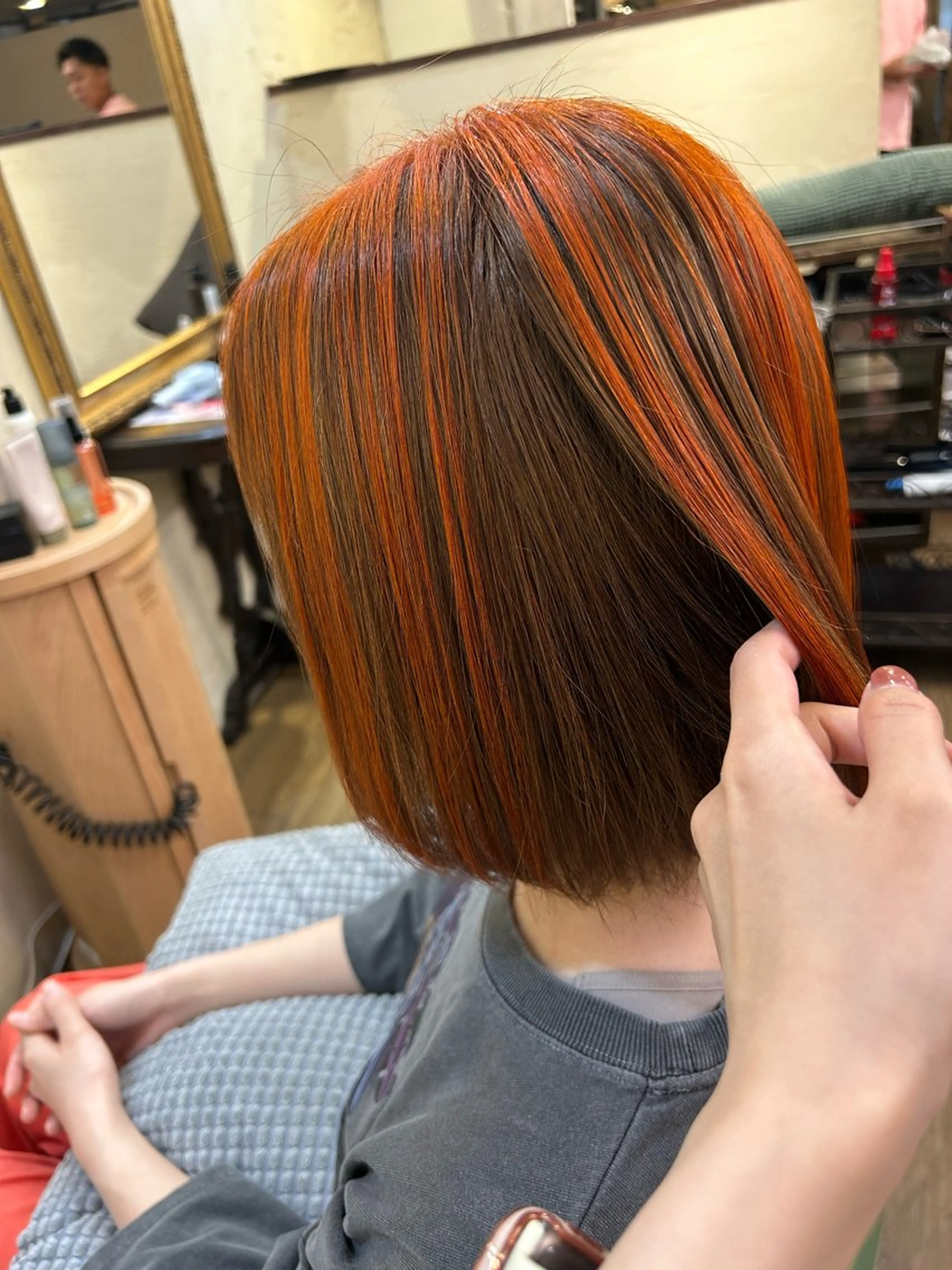 セミロング ヘアカラー トリートメント 馬場 瑞穂のヘアスタイル