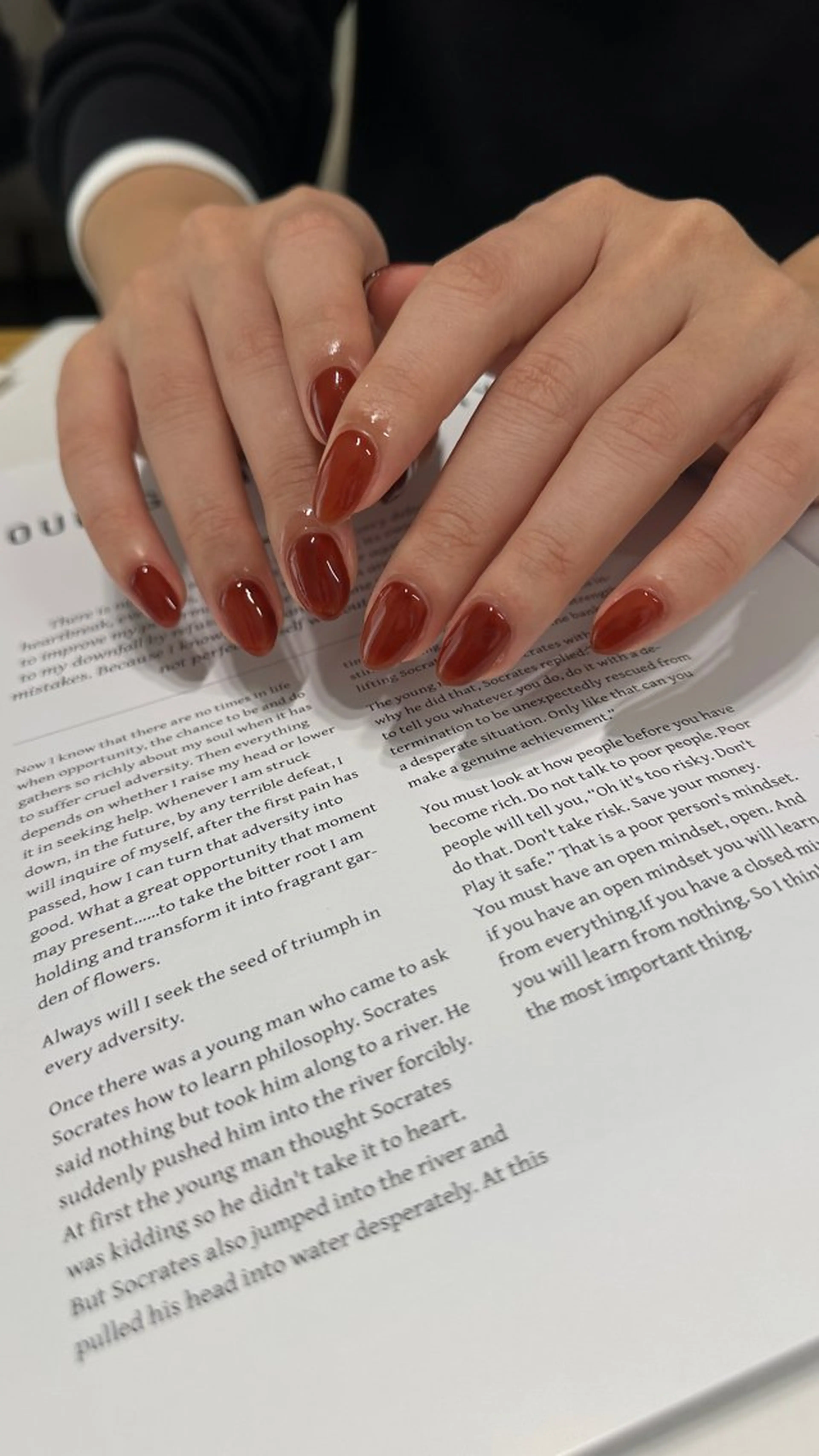 ネイル ブラウン ハンドネイル cyaan所属・nail salon Cyaanのネイルデザイン