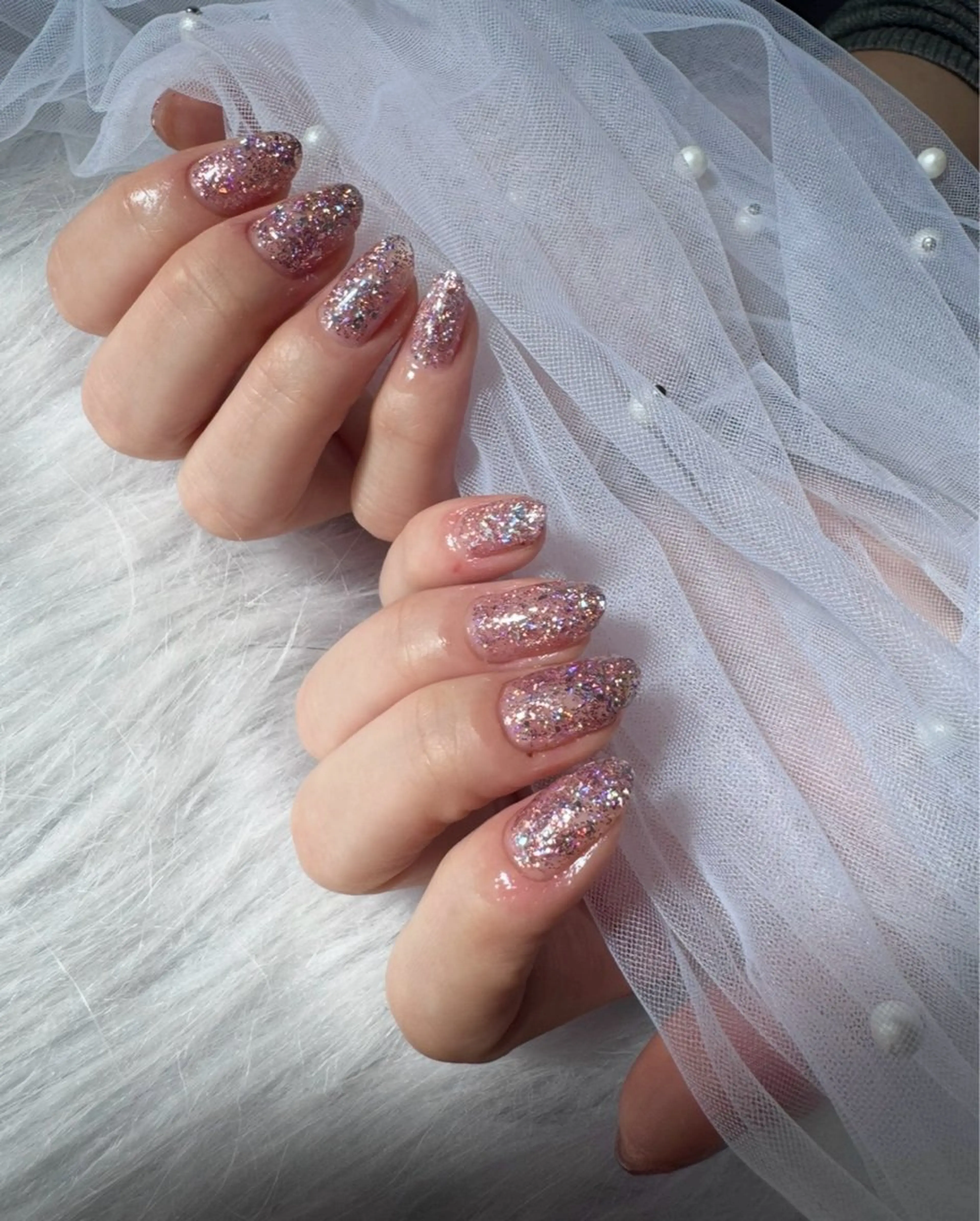 オフ込 ワンカラーorラメグラデの写真