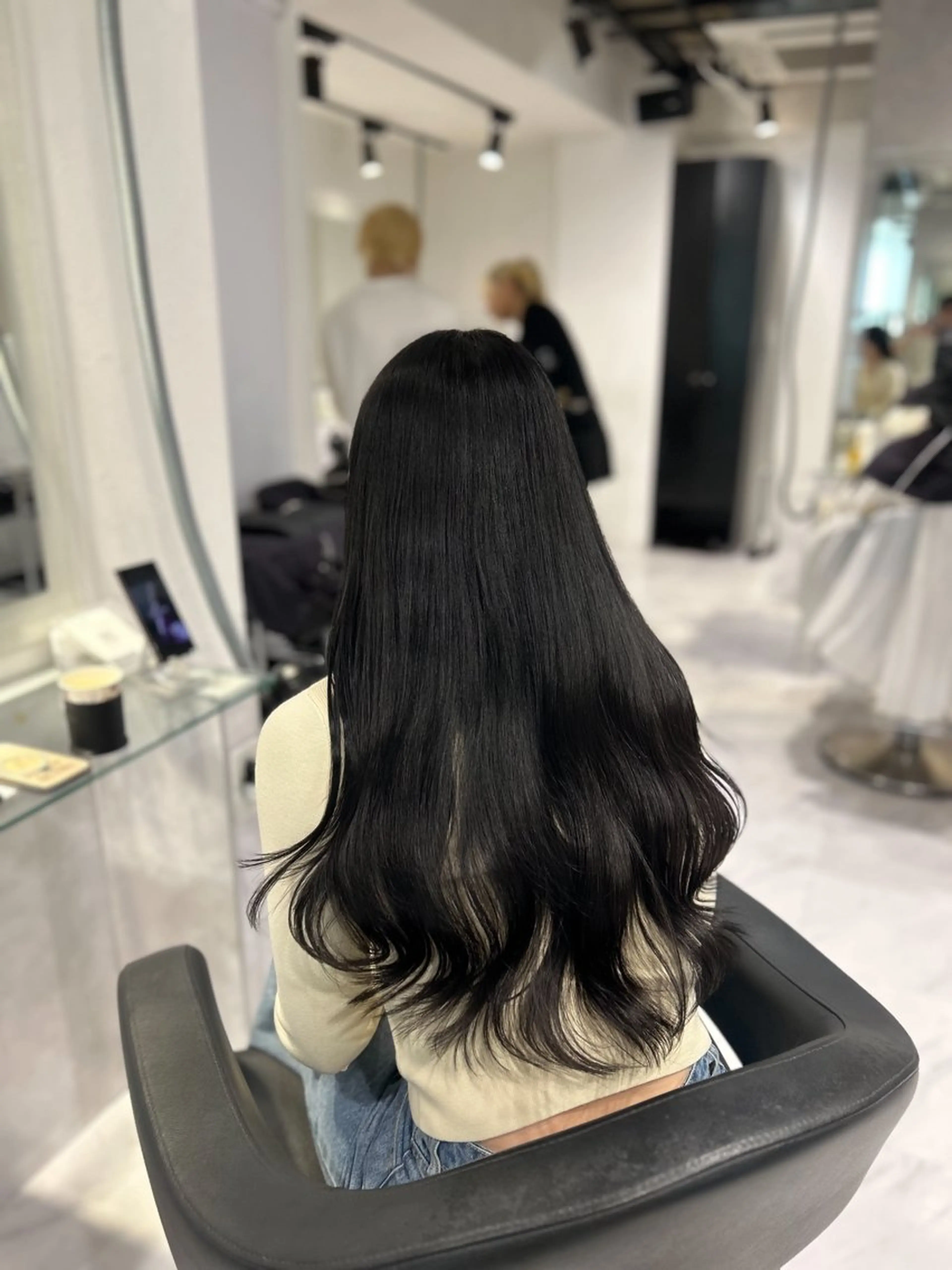 ロング カラー ヘアカラー トリートメント 表参道/透明感カラー /暗髪/ジュキヤのヘアスタイル