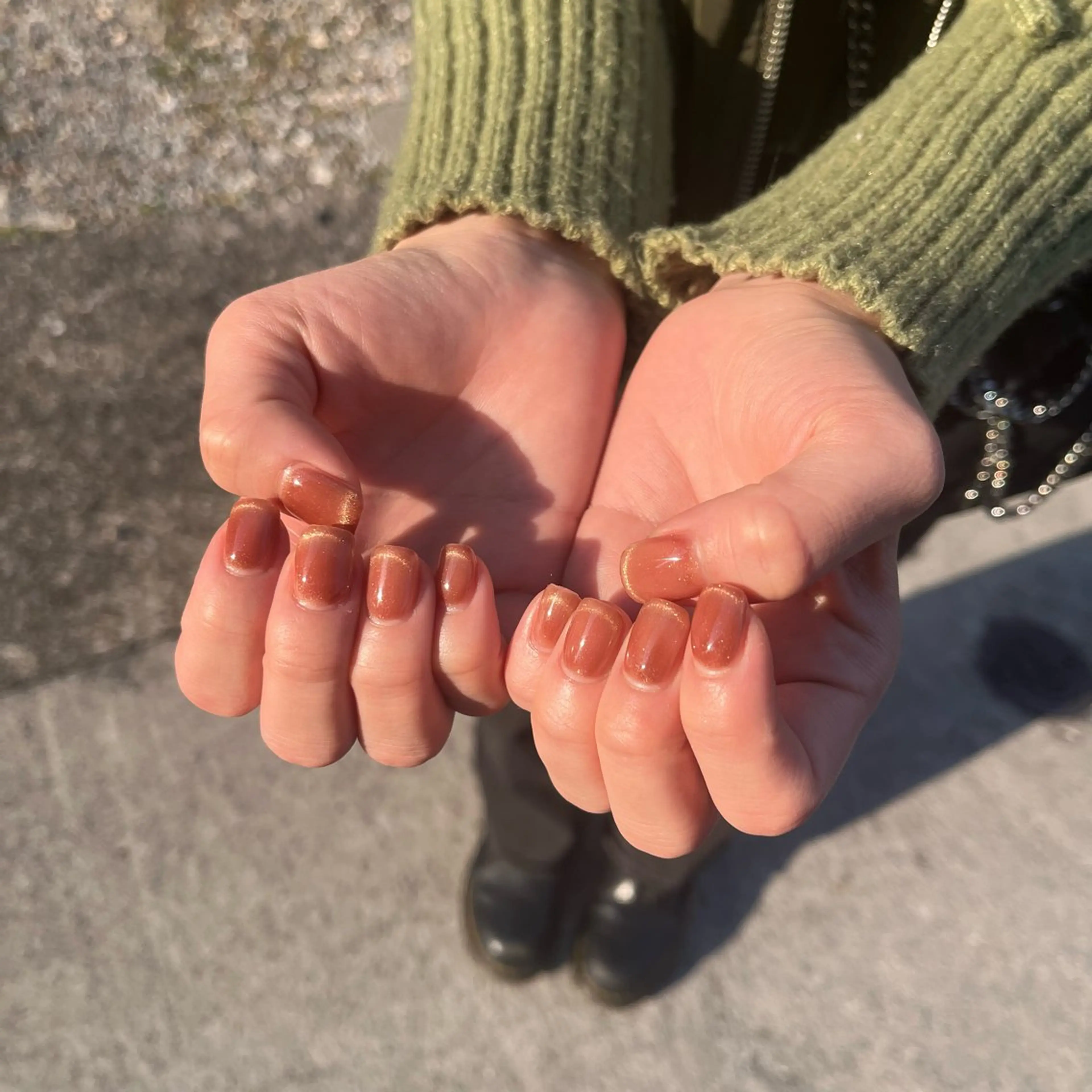 ネイル フレンチネイル マグネットフレンチ ワンカラーネイル NAIL MATILDa 1103所属・NAIL MATILDaのネイルデザイン