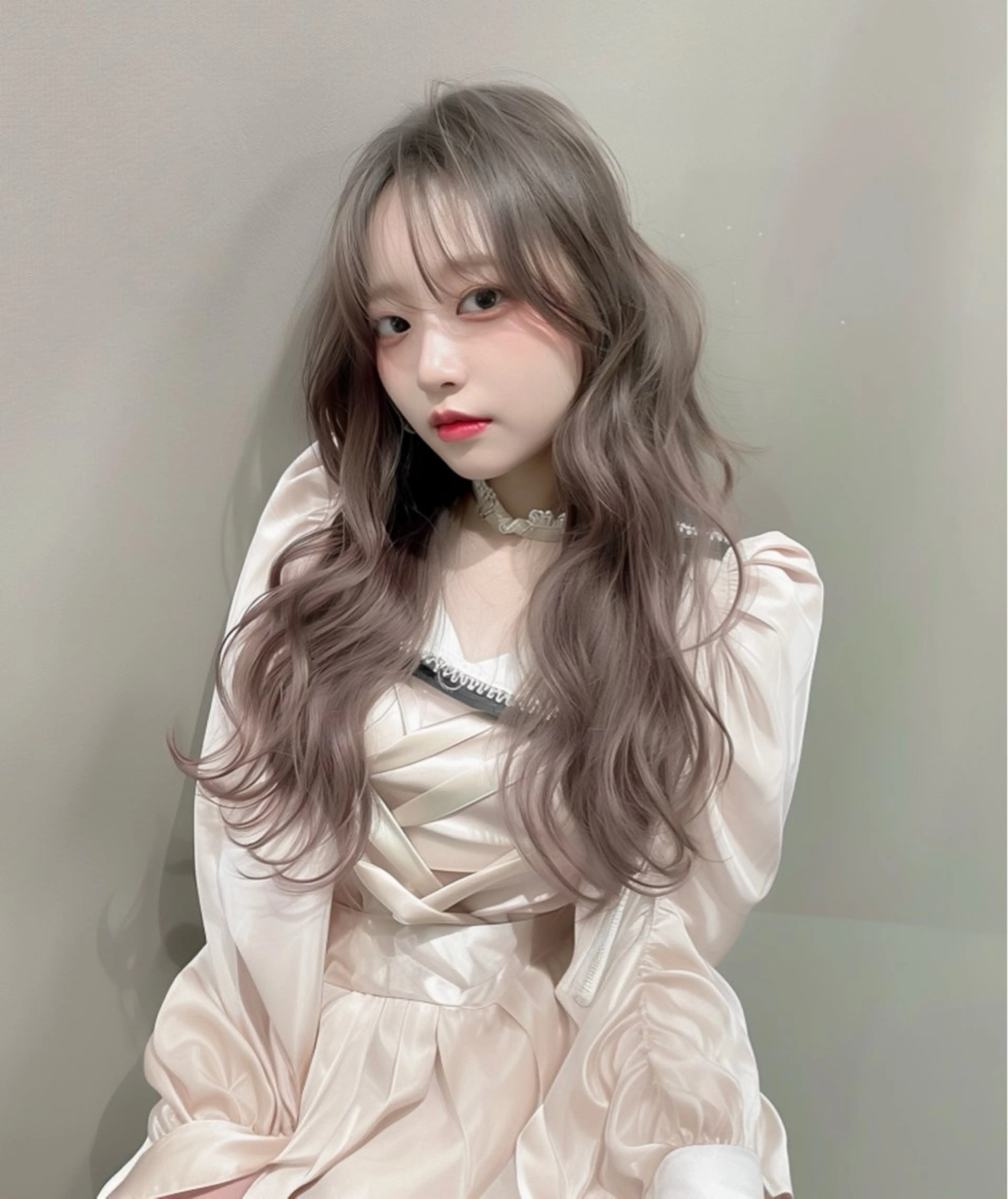 ロング カラー カット ヘアカラー トリートメント 難波/心斎橋/ボブ/ 髪質改善/ハイトーンのヘアスタイル