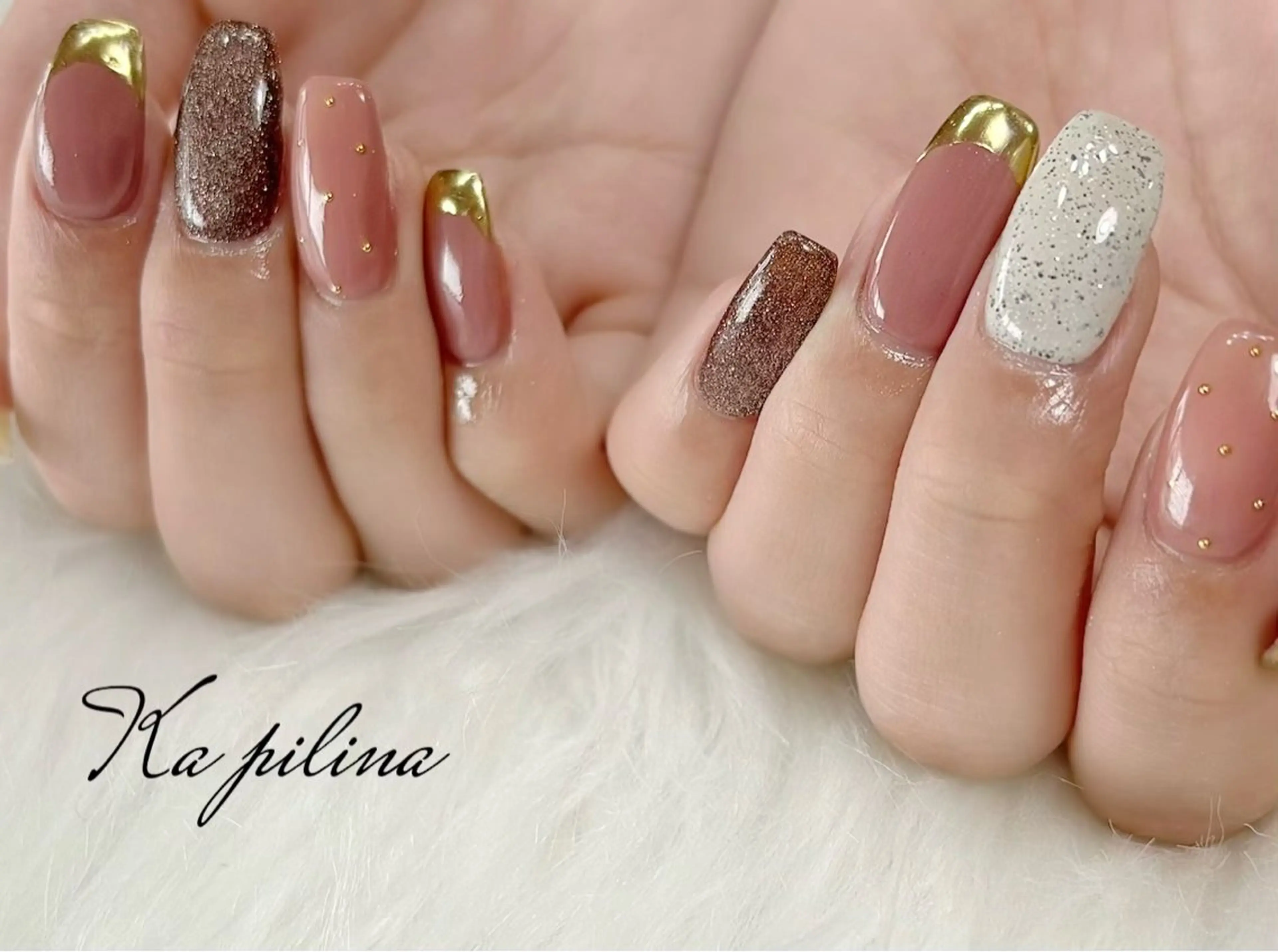 ネイル アートネイル フレンチネイル ミラーネイル Ka pilina所属・♡プライベートサロン Ka pilina♡のネイルデザイン