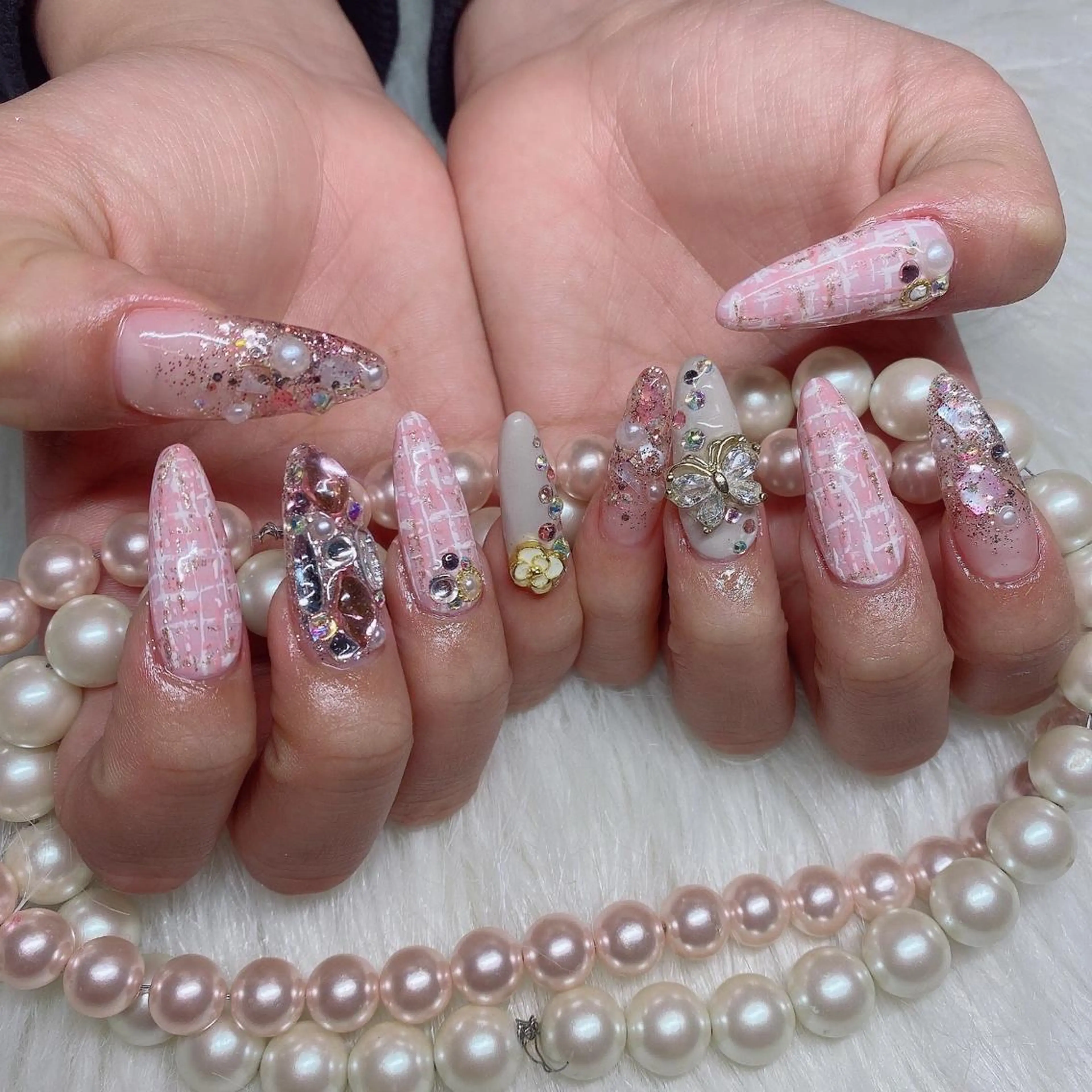 ネイル ハンドネイル nail salon Pink Aliceのネイルデザイン