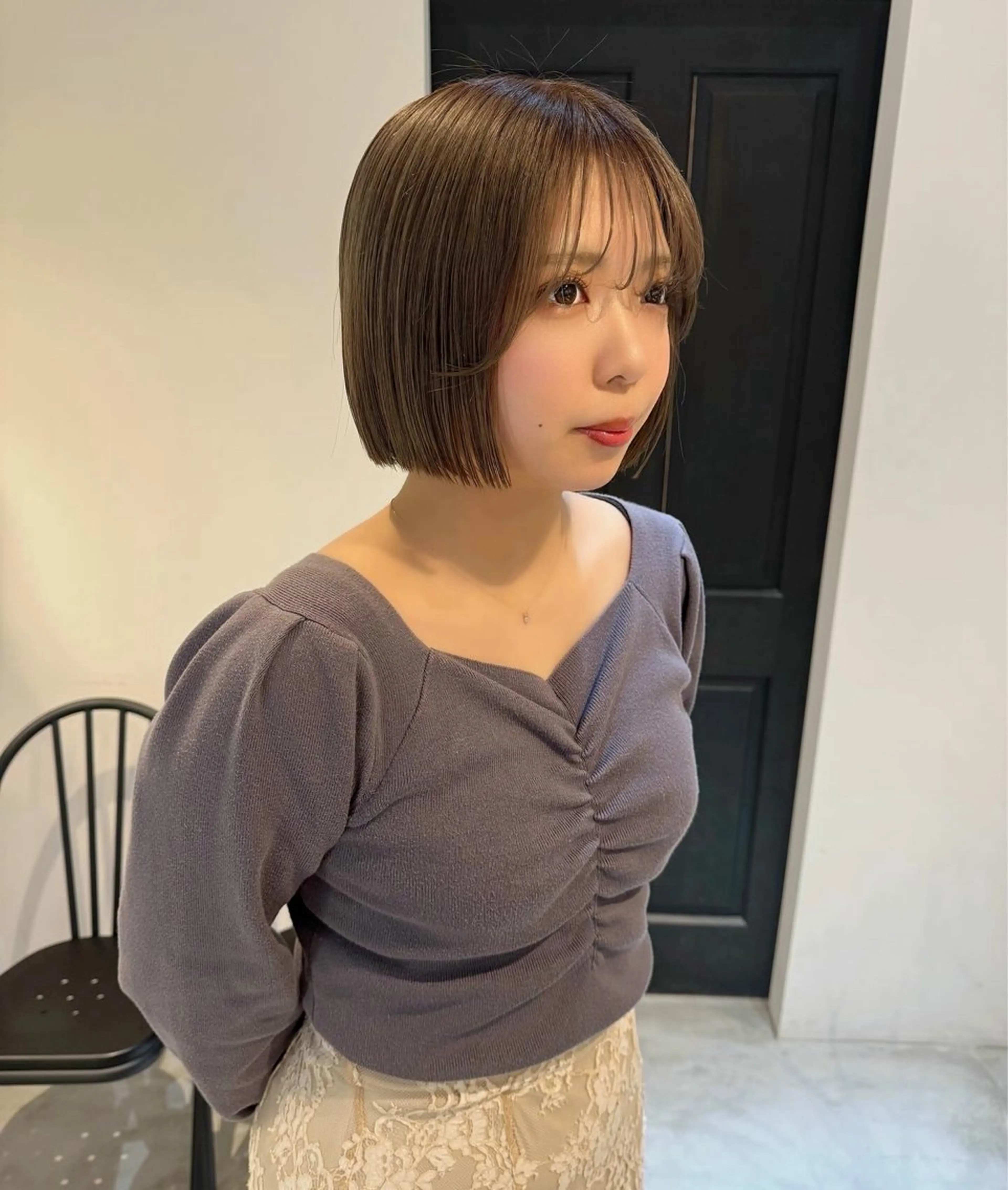 ミディアム ヘアカラー ALLYS 渋谷店所属・最高級の艶のある カラーmei🎨のヘアスタイル