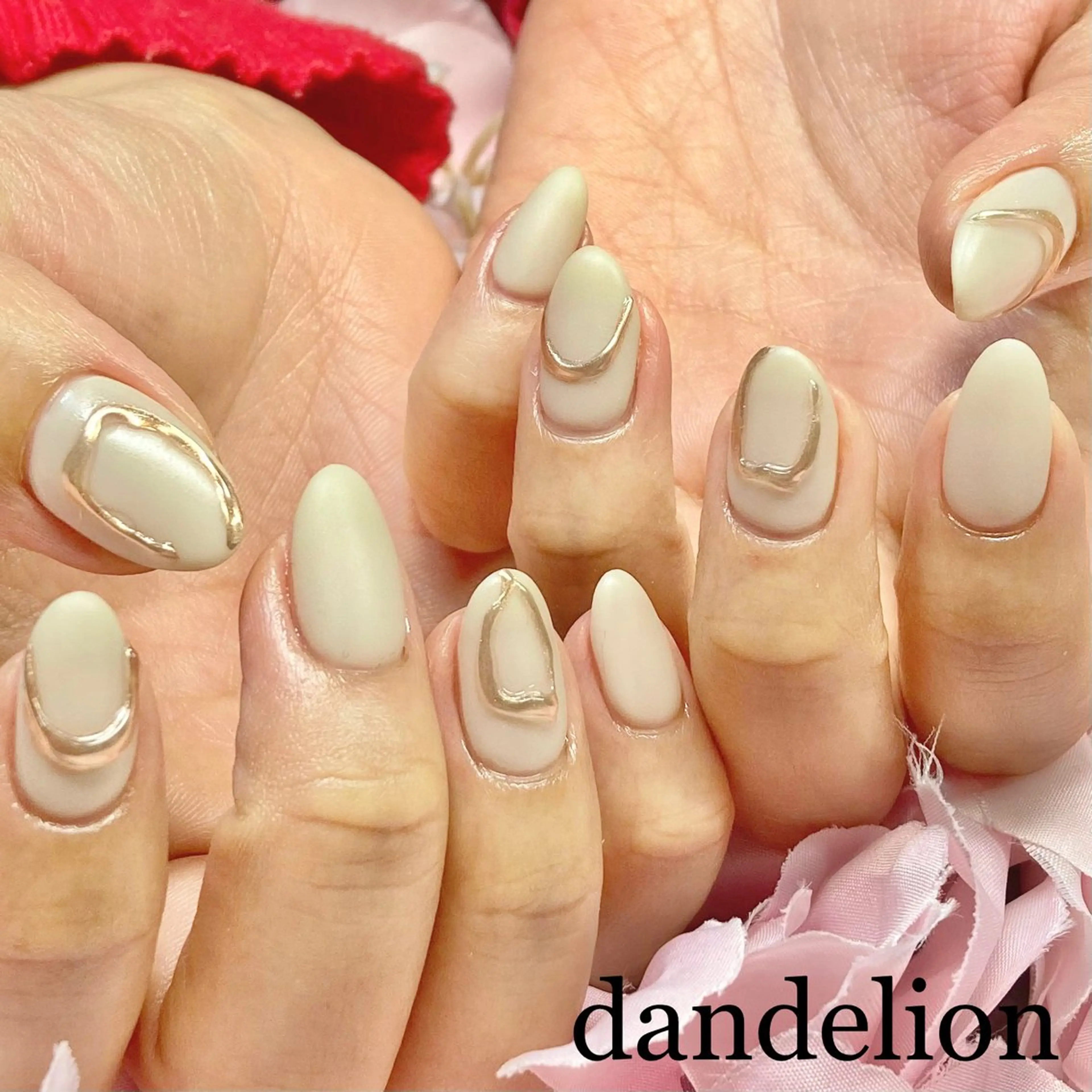 ネイル ハンドネイル ハンドケア dandelion ダンデライオンのネイルデザイン