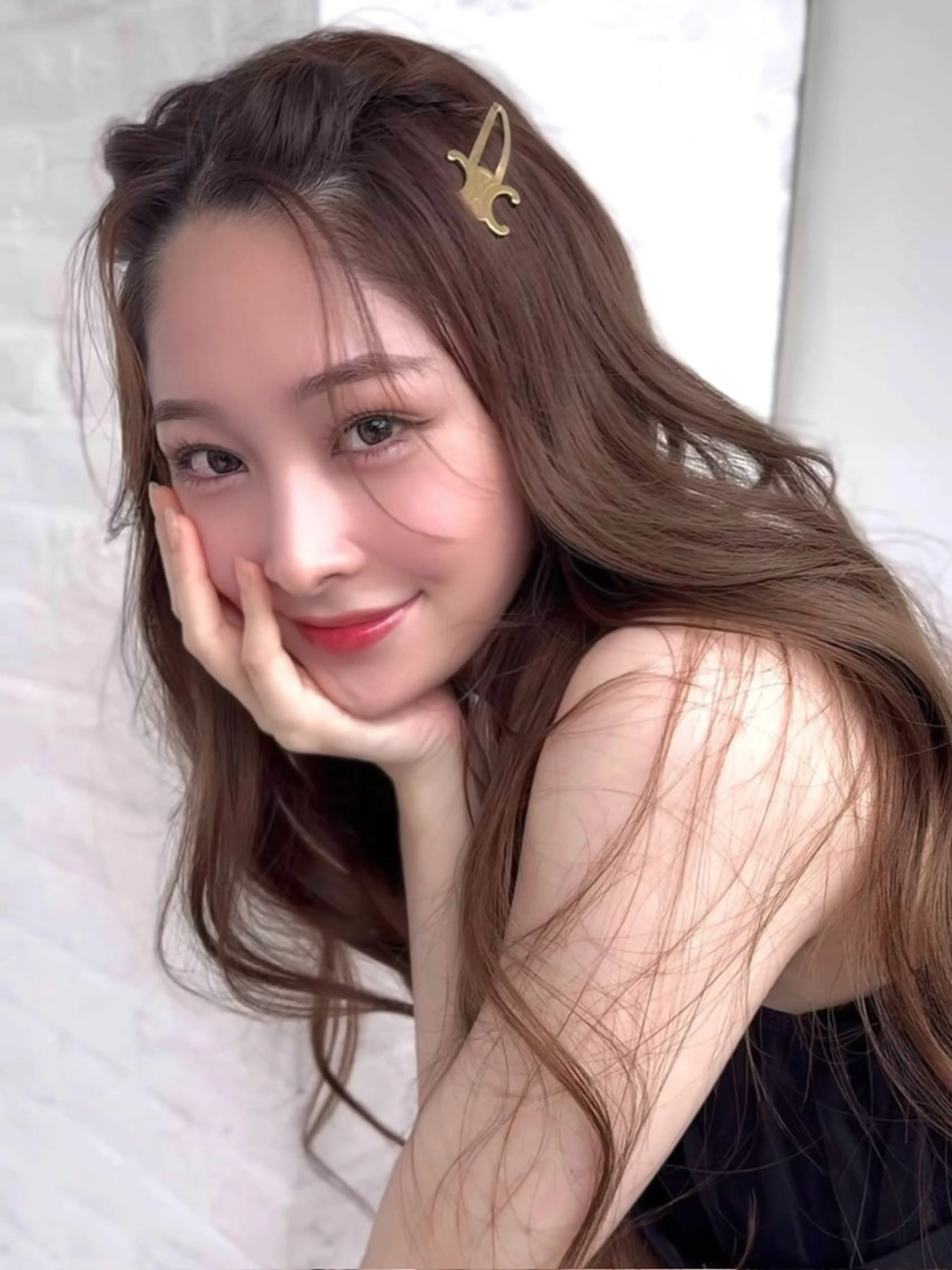 ロング カラー 韓国ヘア♡ 顔まわりカットayaのヘアスタイル