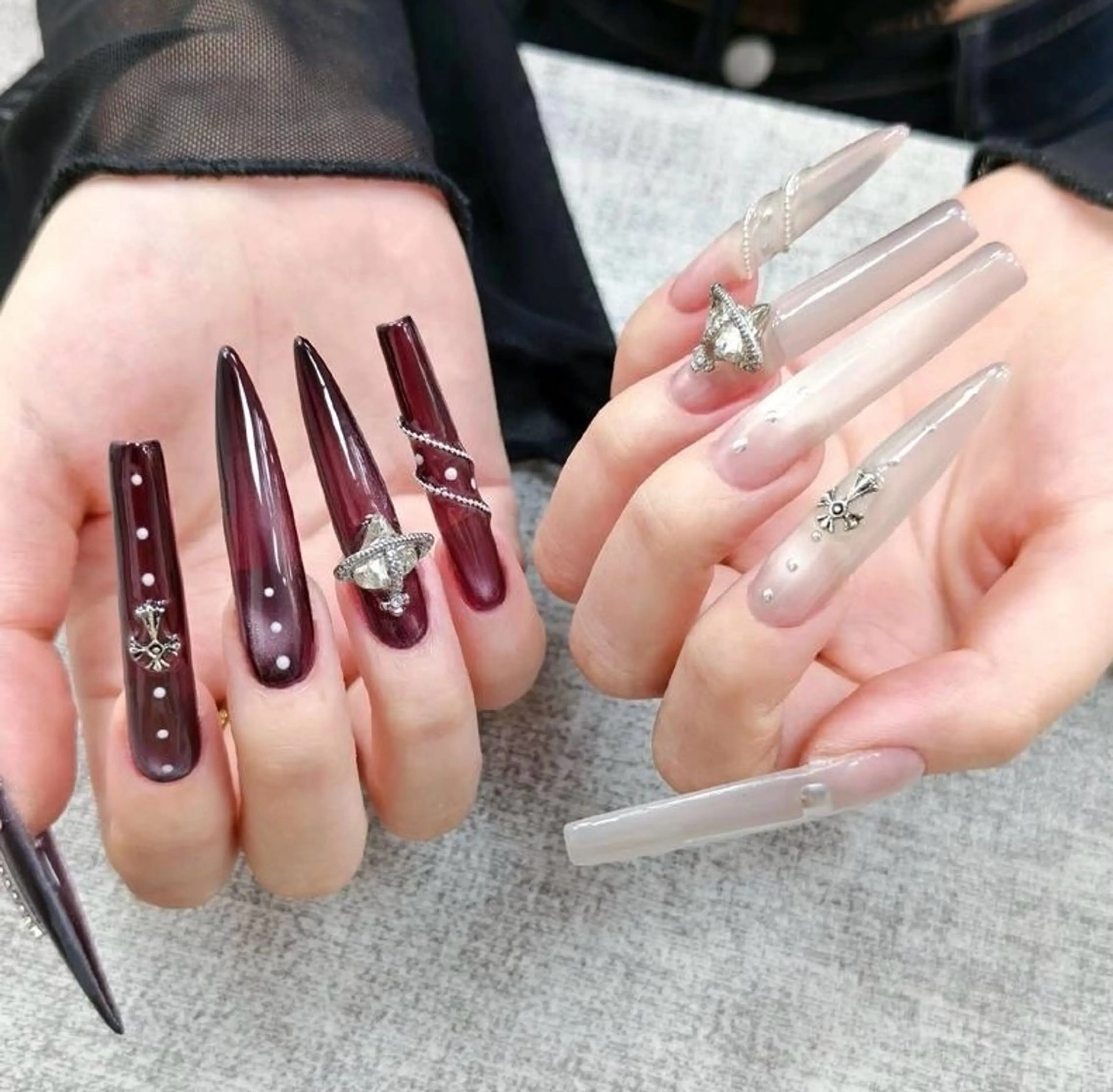 ネイル アートネイル 持ち込み ハンドネイル リセス 高田馬場のネイルデザイン