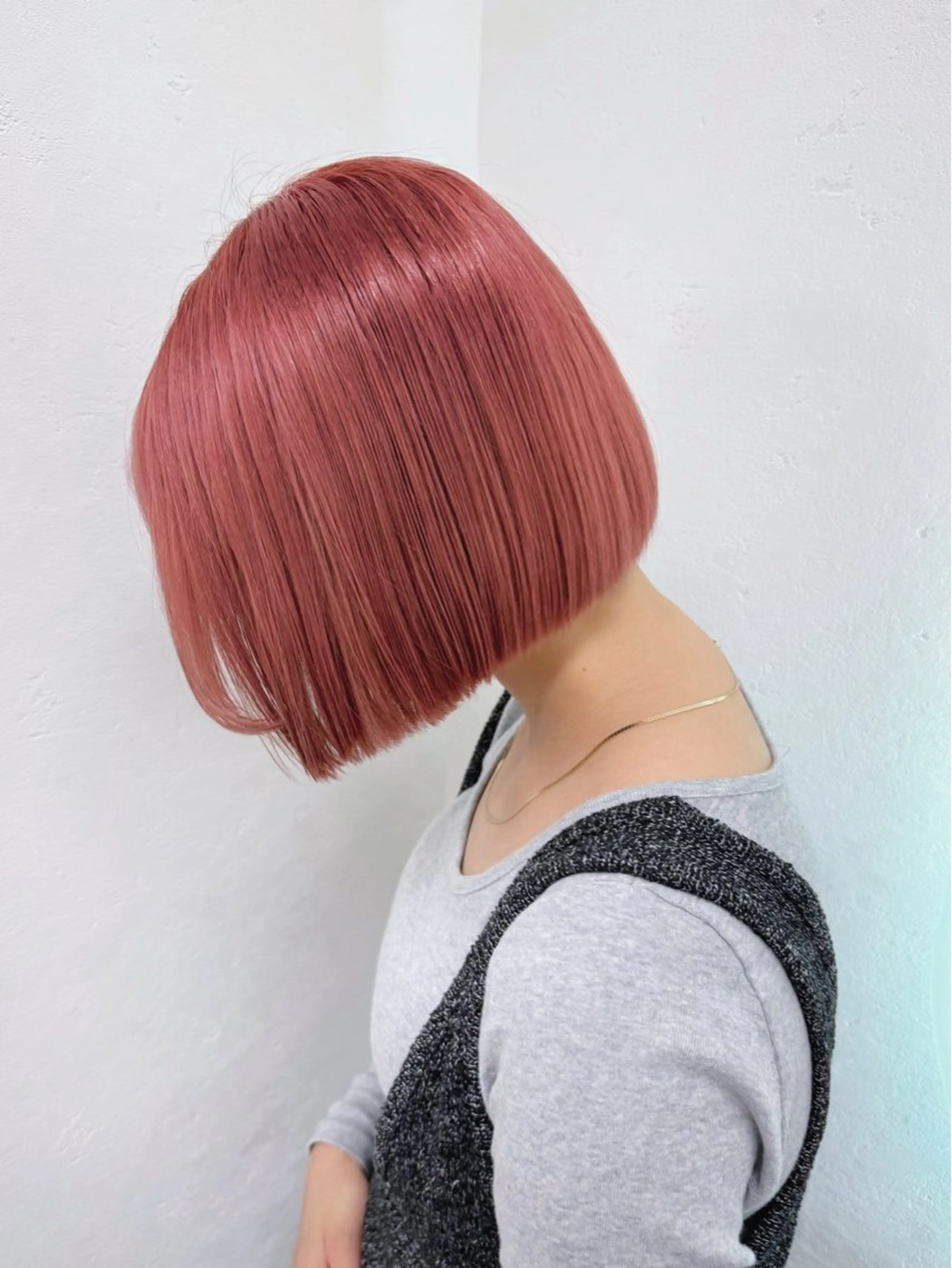 ショート カラー カット トリートメント グレージュ/レイヤー /ボブ/moyu🎀のヘアスタイル