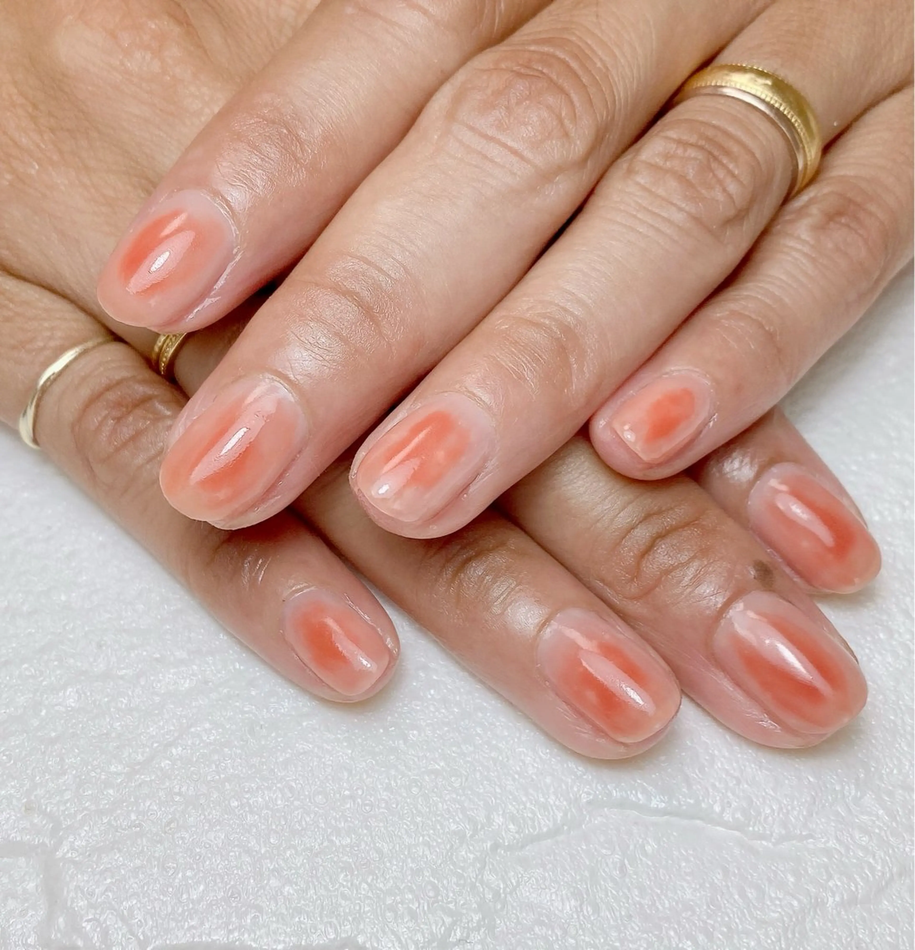 ネイル チークネイル Nail Salon K 🧸美爪育成のネイルデザイン
