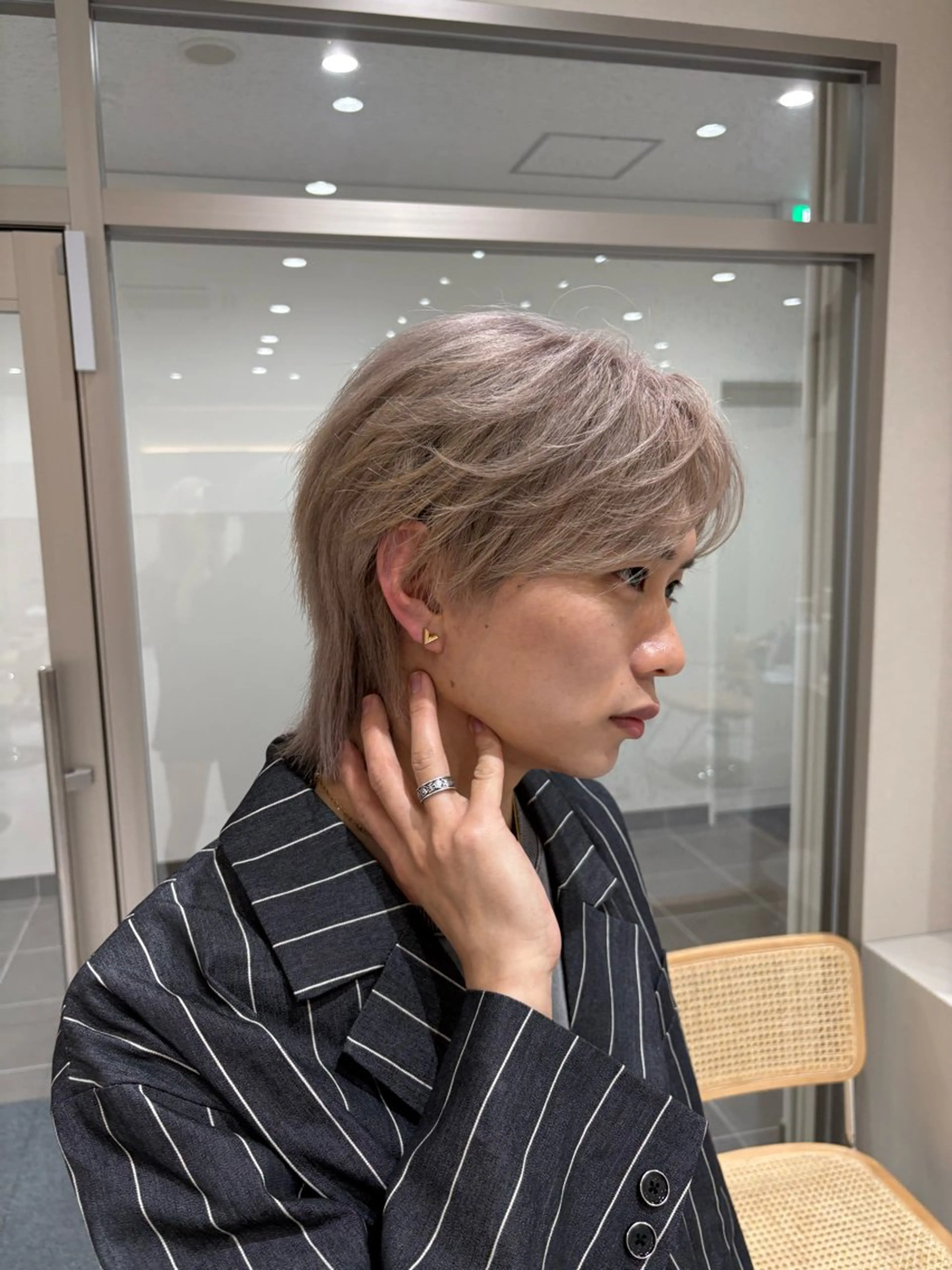 カラー メンズ メンズブリーチ ブリーチ カット ヘアカラー バレイヤージュ/ヘア アレンジ/shionのヘアスタイル