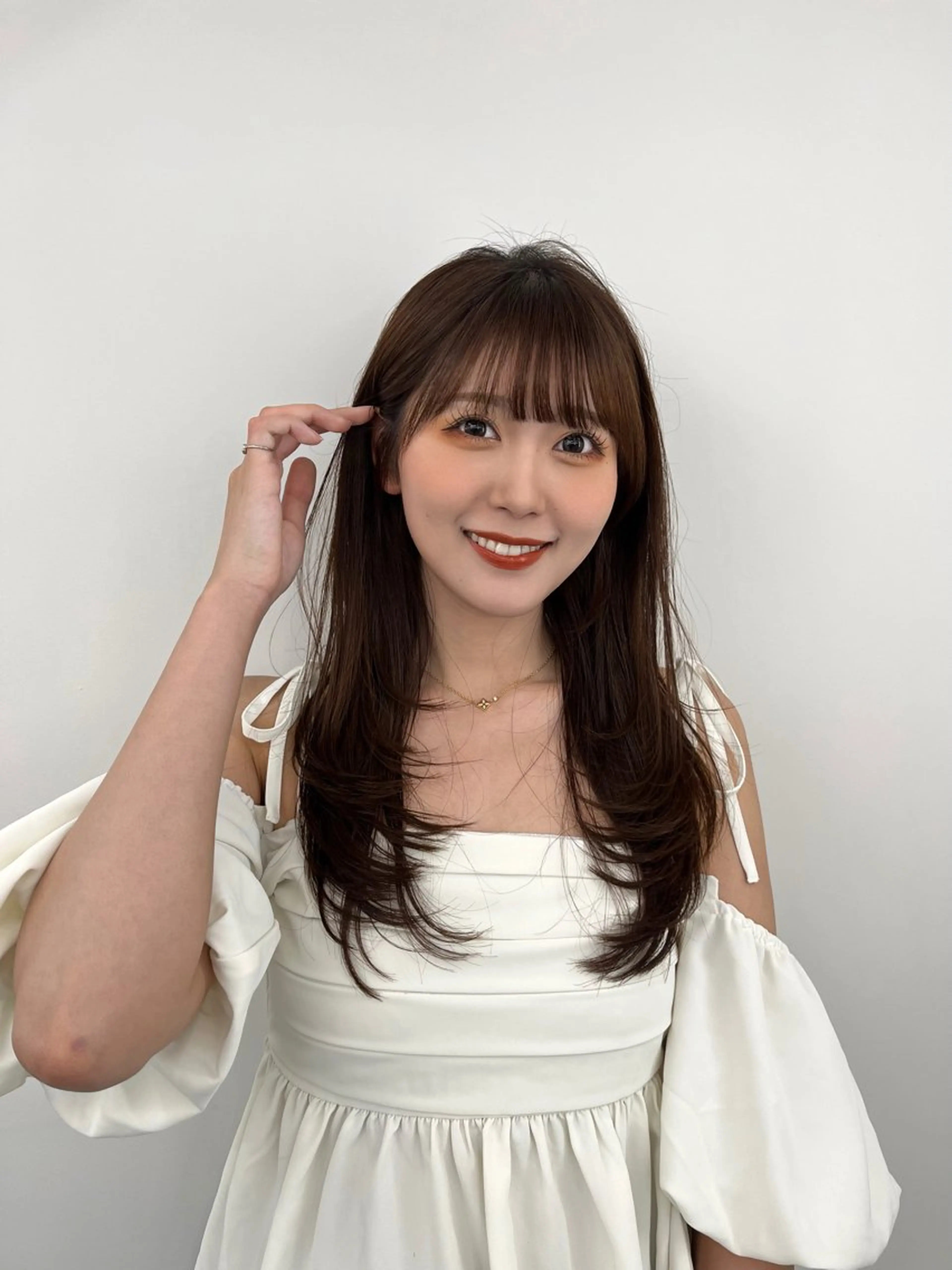 ロング カラー レイヤーカット顔周り /アレンジ伊藤彪真のヘアスタイル