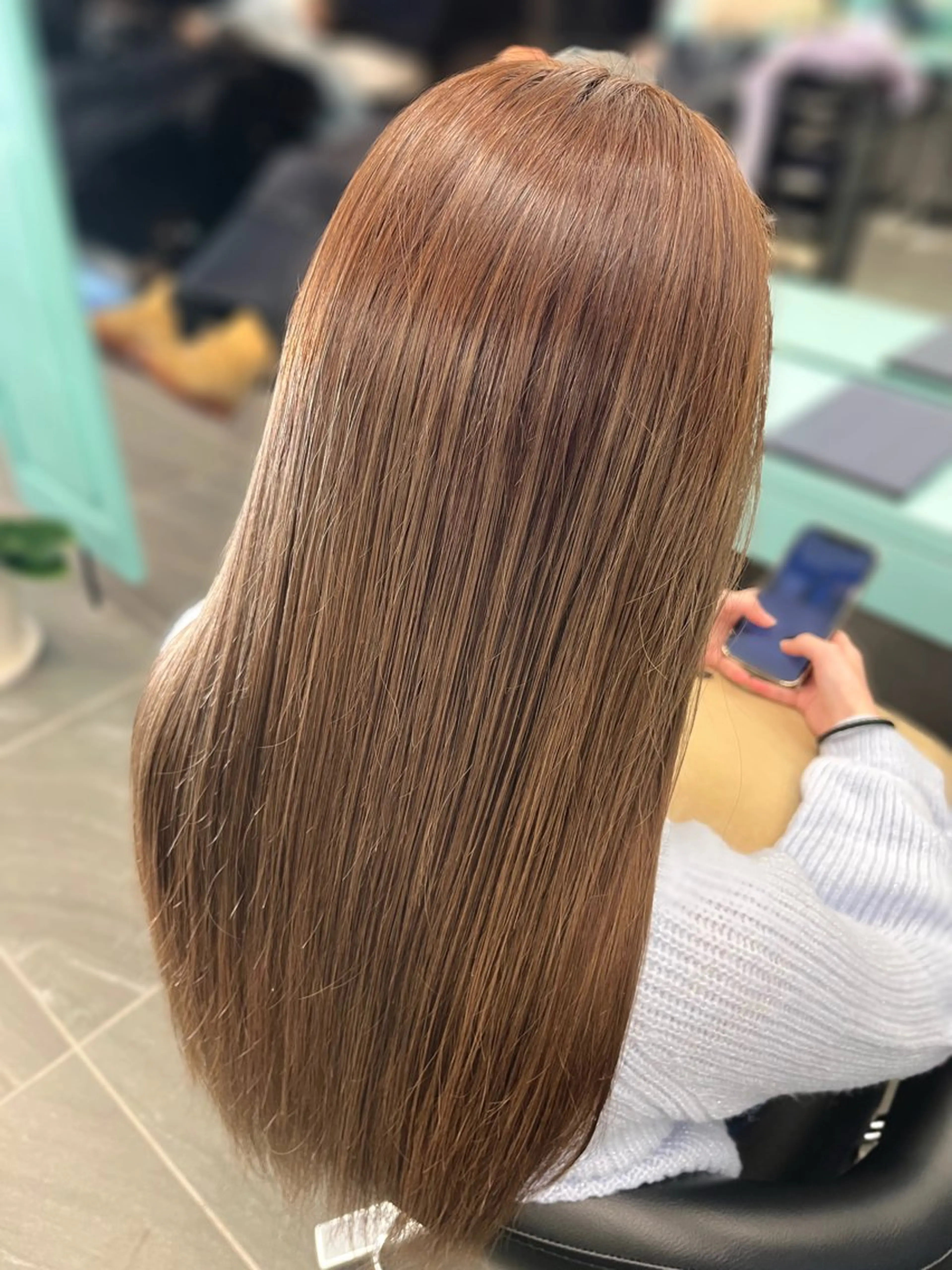 ロング カラー ヘアカラー 久留生 隼斗のヘアスタイル