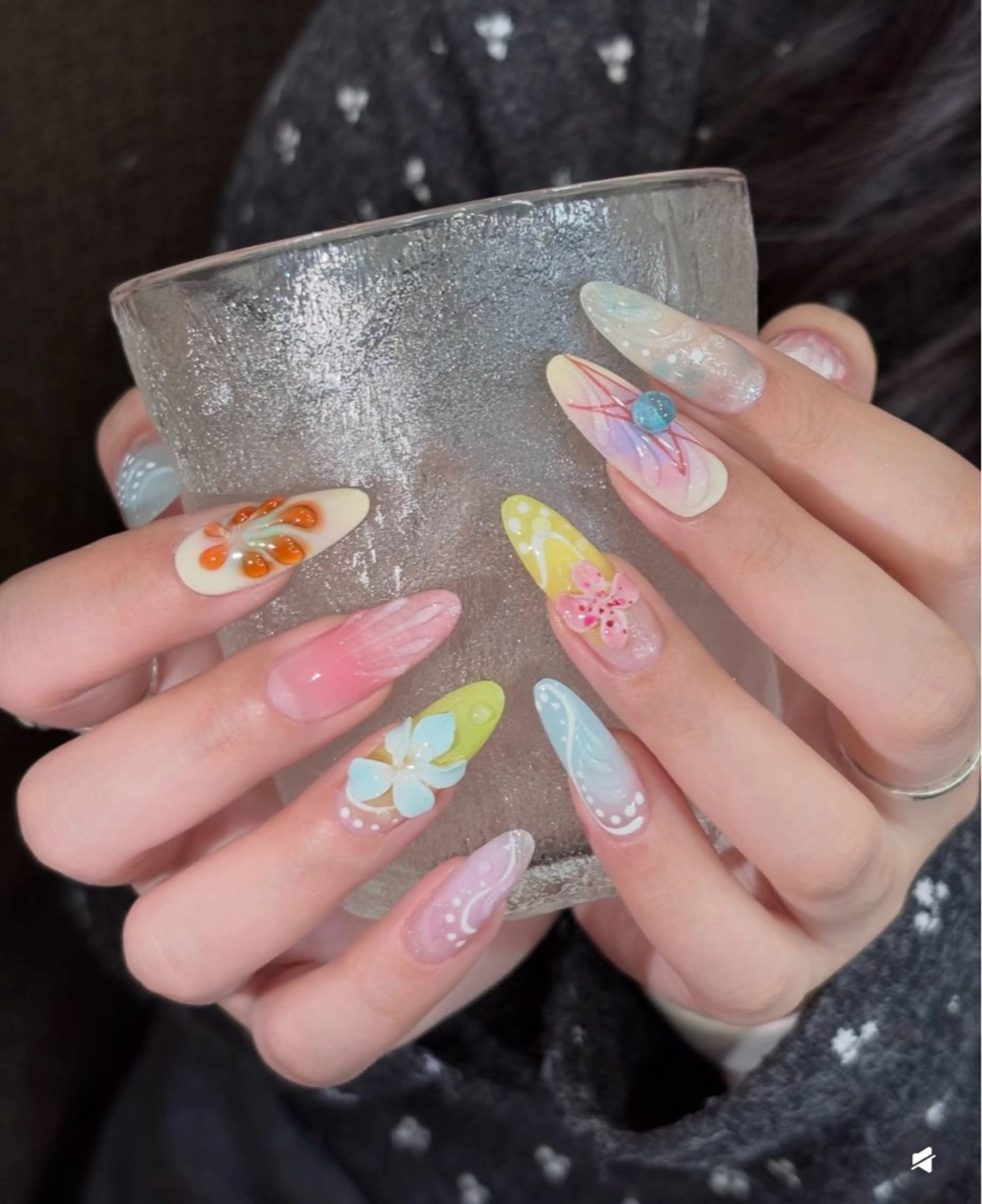 ネイル ハンドネイル ハンドケア Panda chan Novaのネイルデザイン