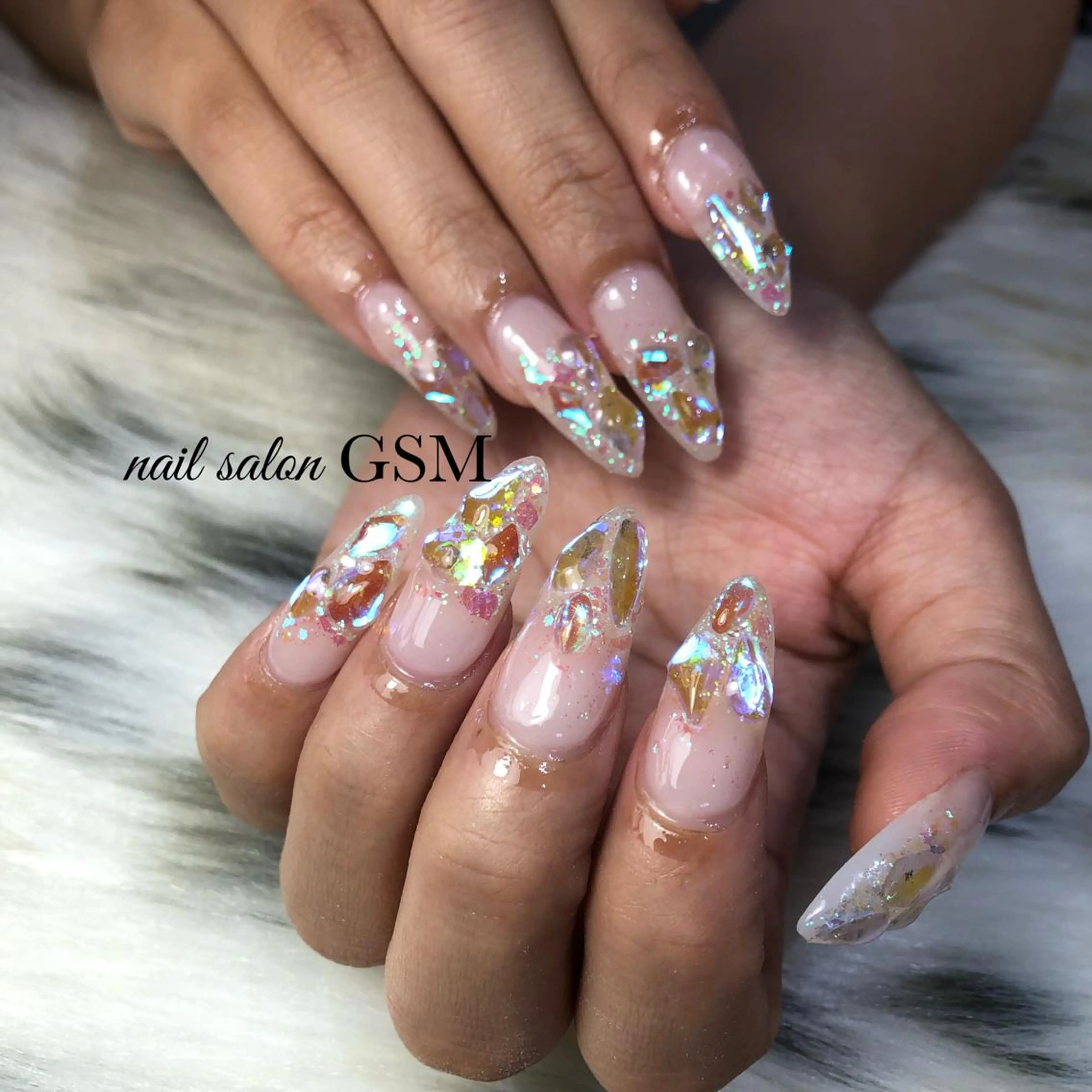 ネイル ワンホンネイル ハンドネイル nail salon GSMのネイルデザイン