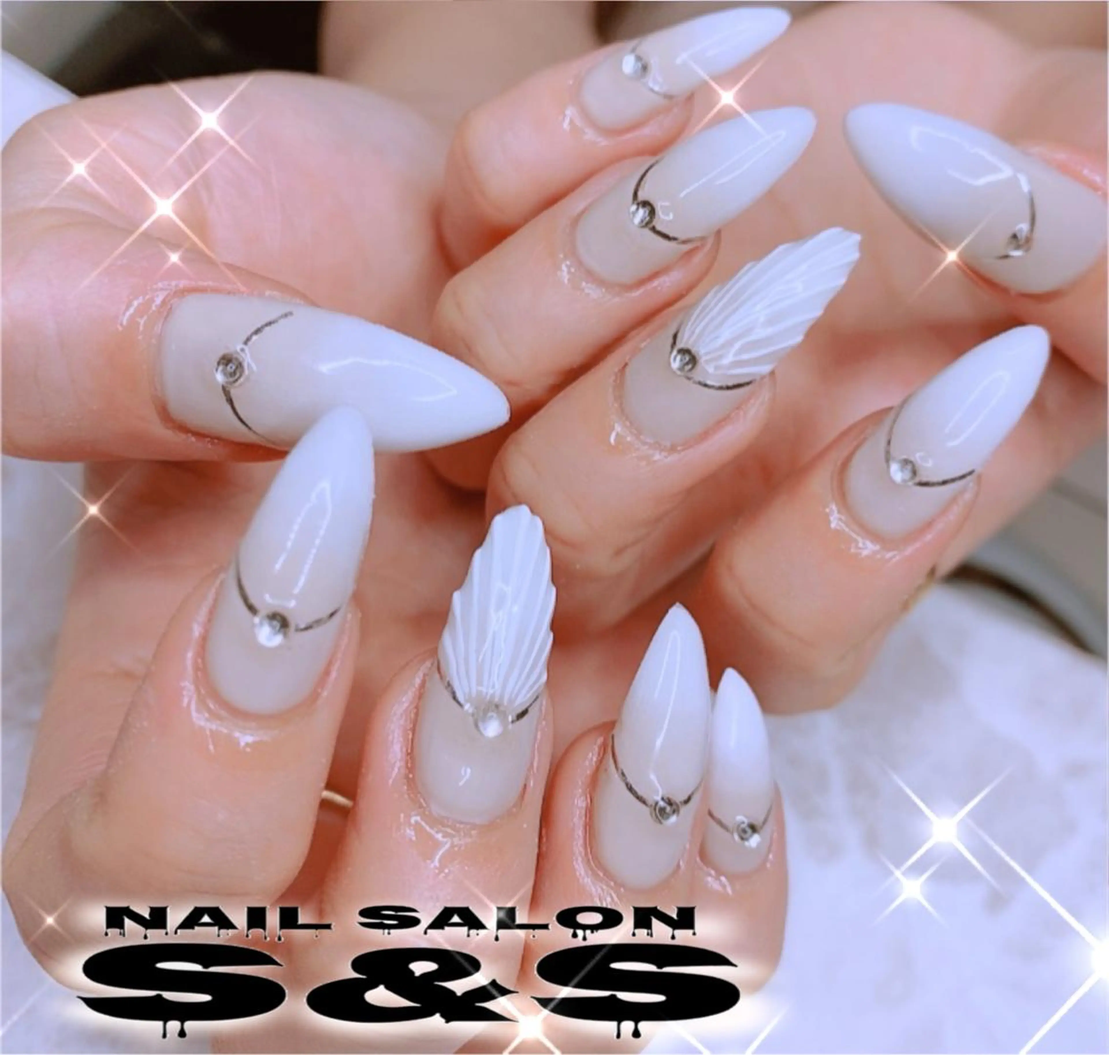 ネイル 長さ出し メンズネイル 持ち込み スカルプネイル S&S 村田小百合のネイルデザイン