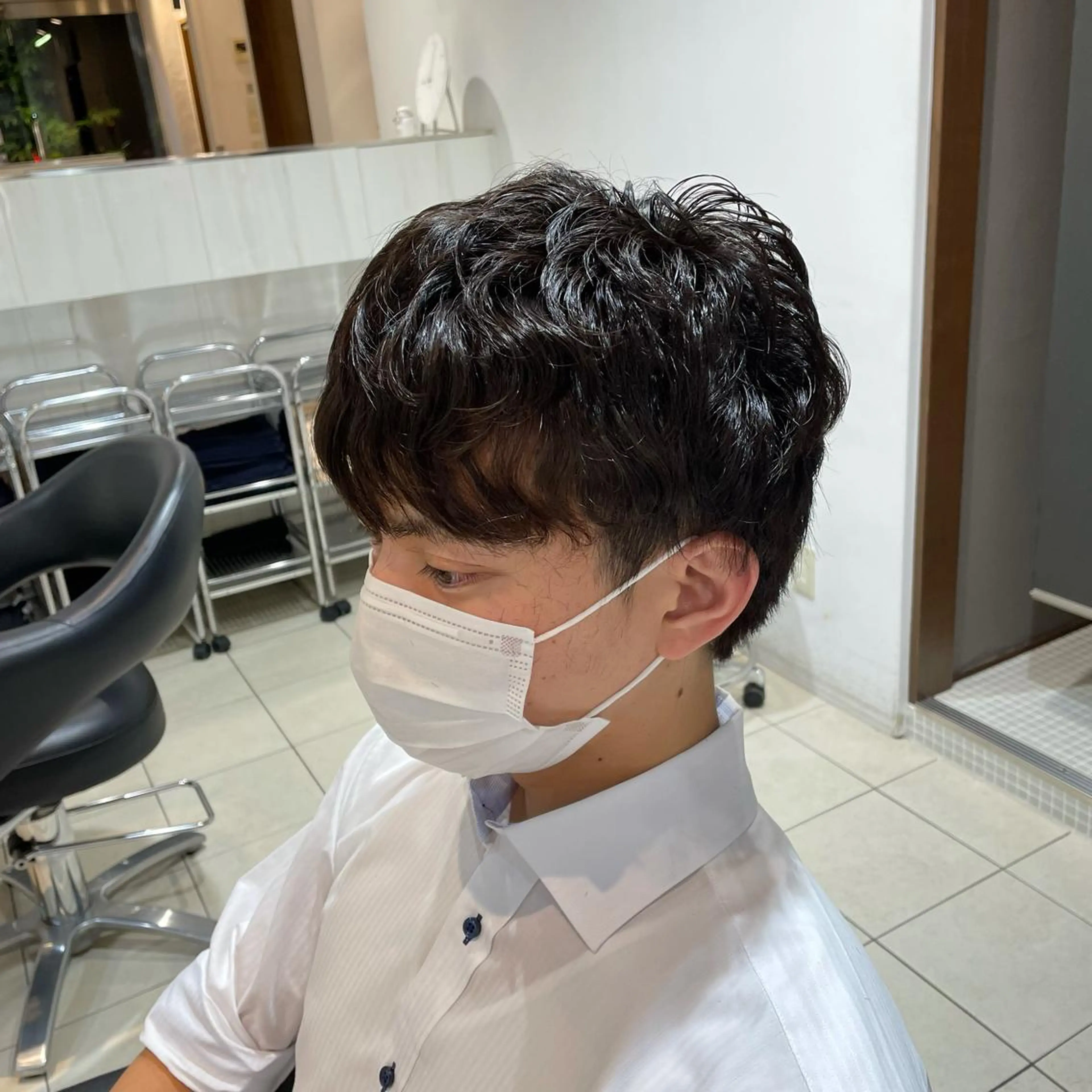 ショート パーマ VanCouncil 千種所属・大竹 穂香のヘアスタイル