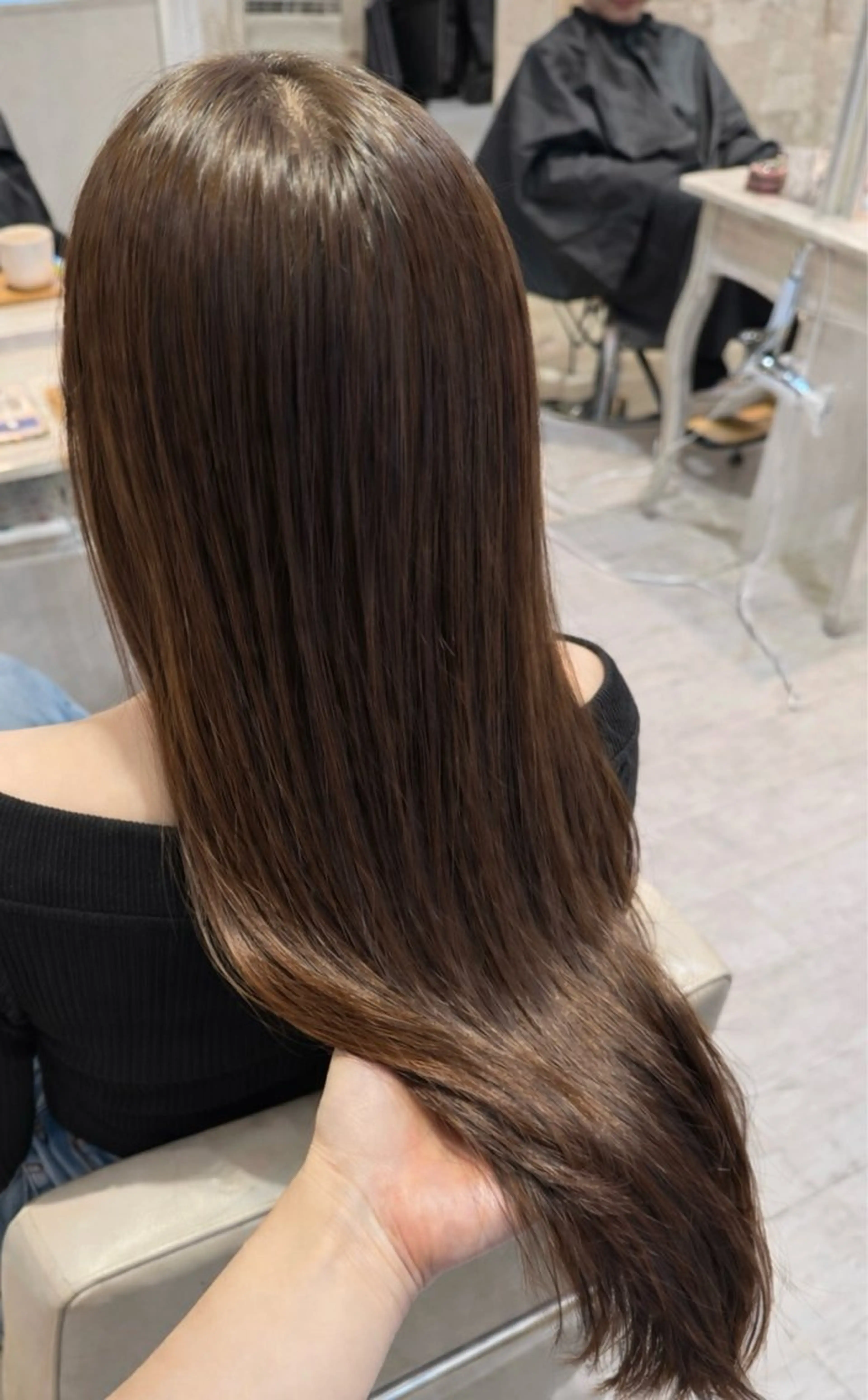 ロング カット ヘアカラー トリートメント ASTRANTIA 栄所属・YURIA / 透明感/韓国風のヘアスタイル