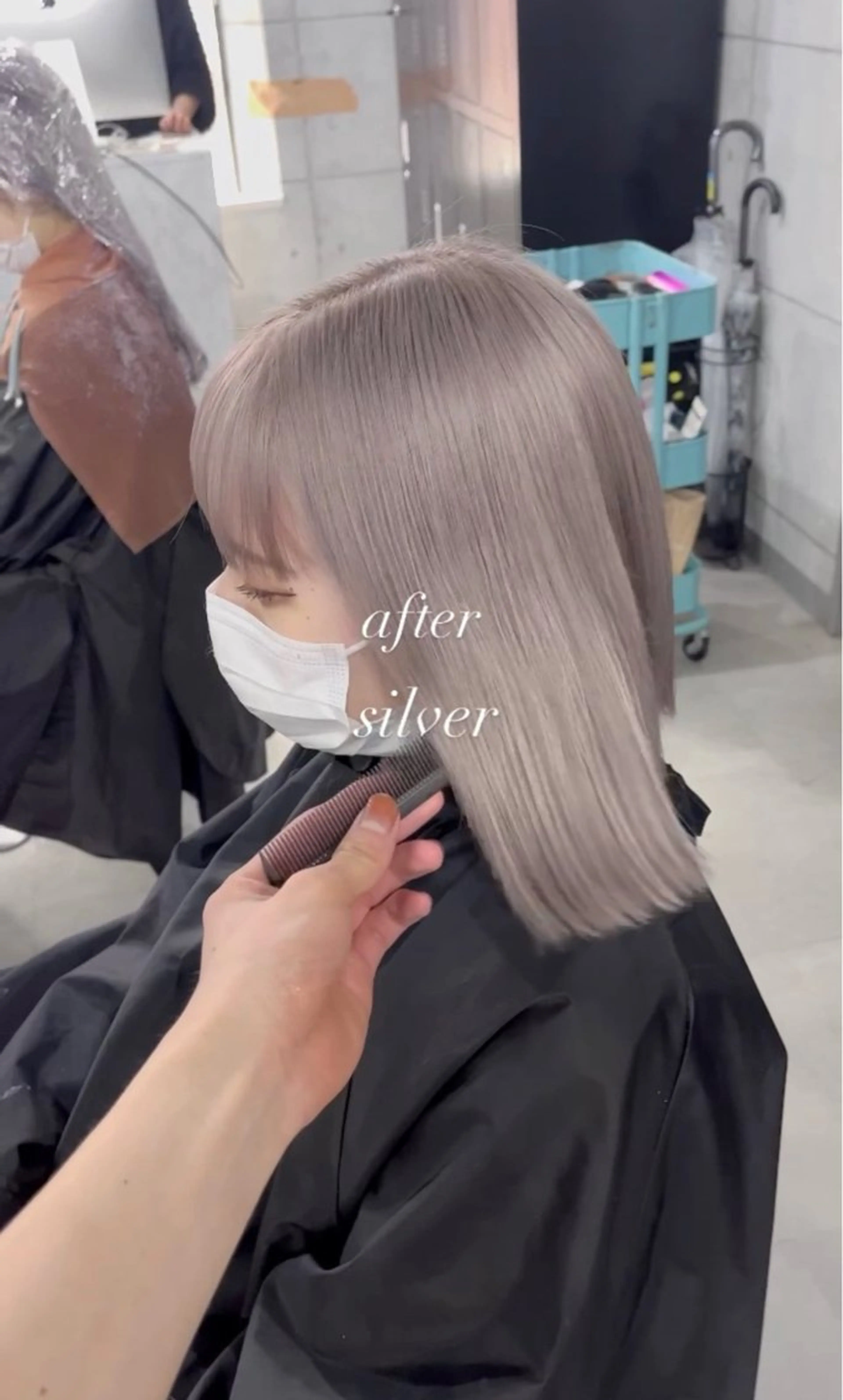 カラー UNBALANCE OSAKA所属・縮毛矯正モデル 募集中Yuuriのヘアスタイル