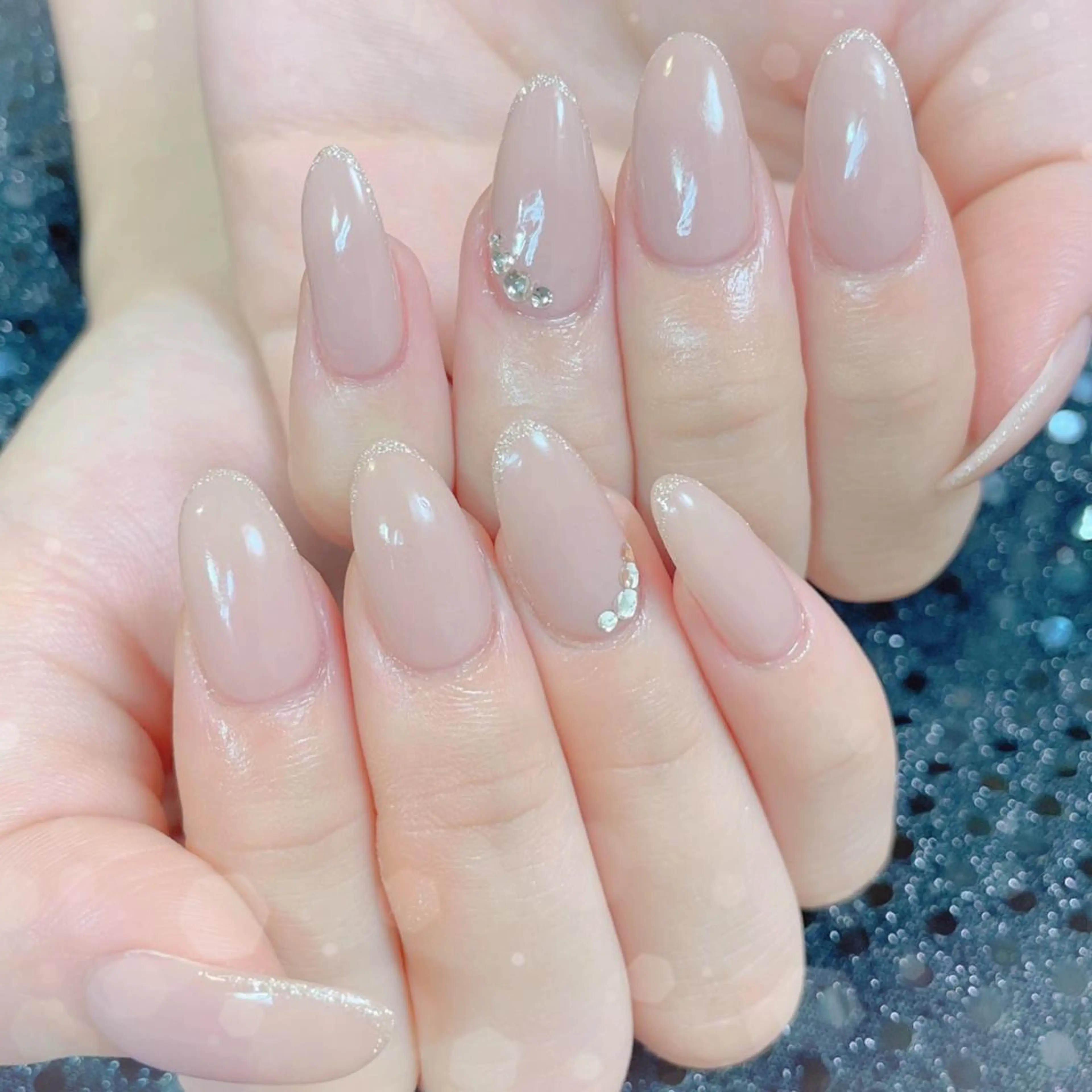 ネイル ストーンネイル ハンドネイル ハンドケア MoON...❤︎ MeGuのネイルデザイン