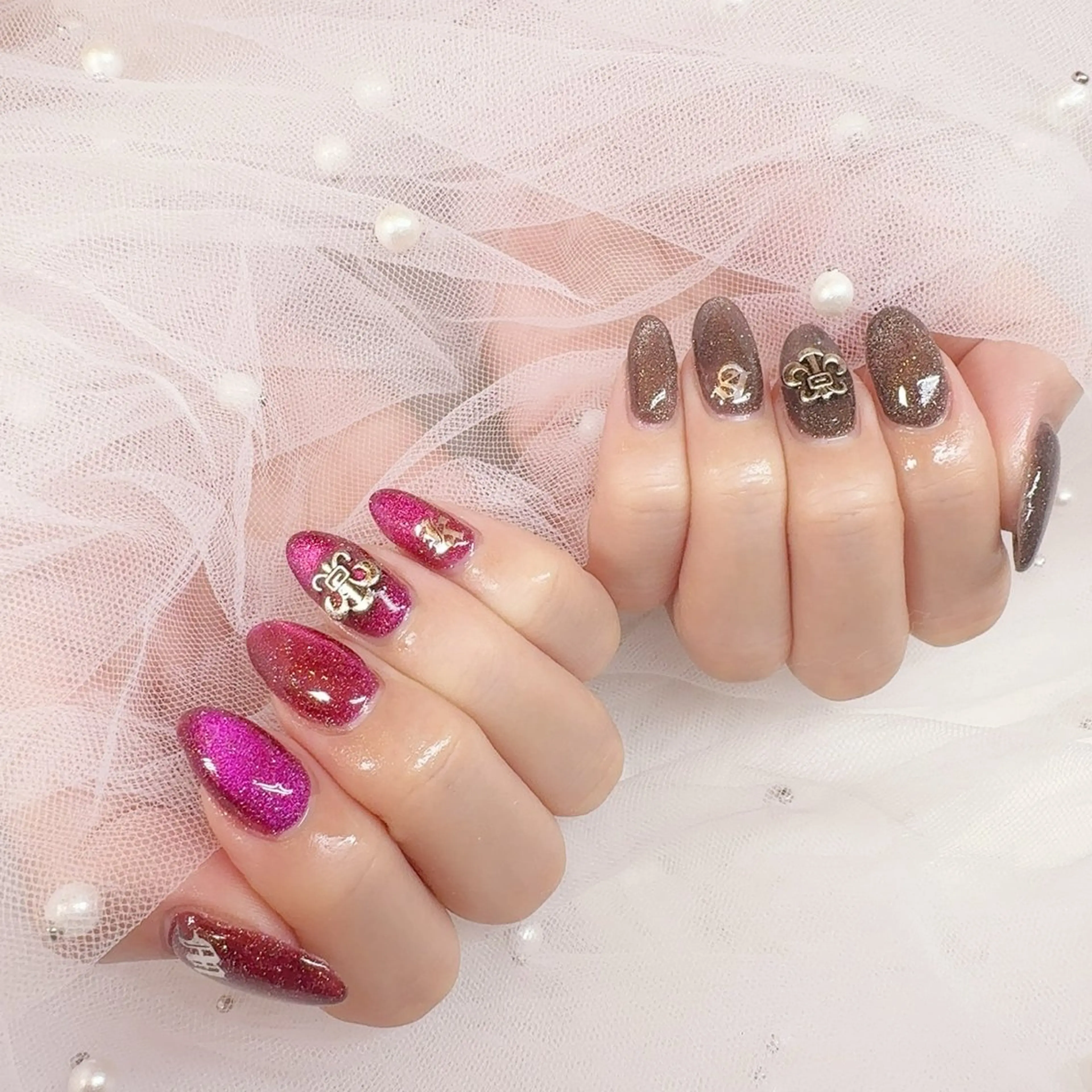 ネイル マグネットネイル nails alien Cのネイルデザイン