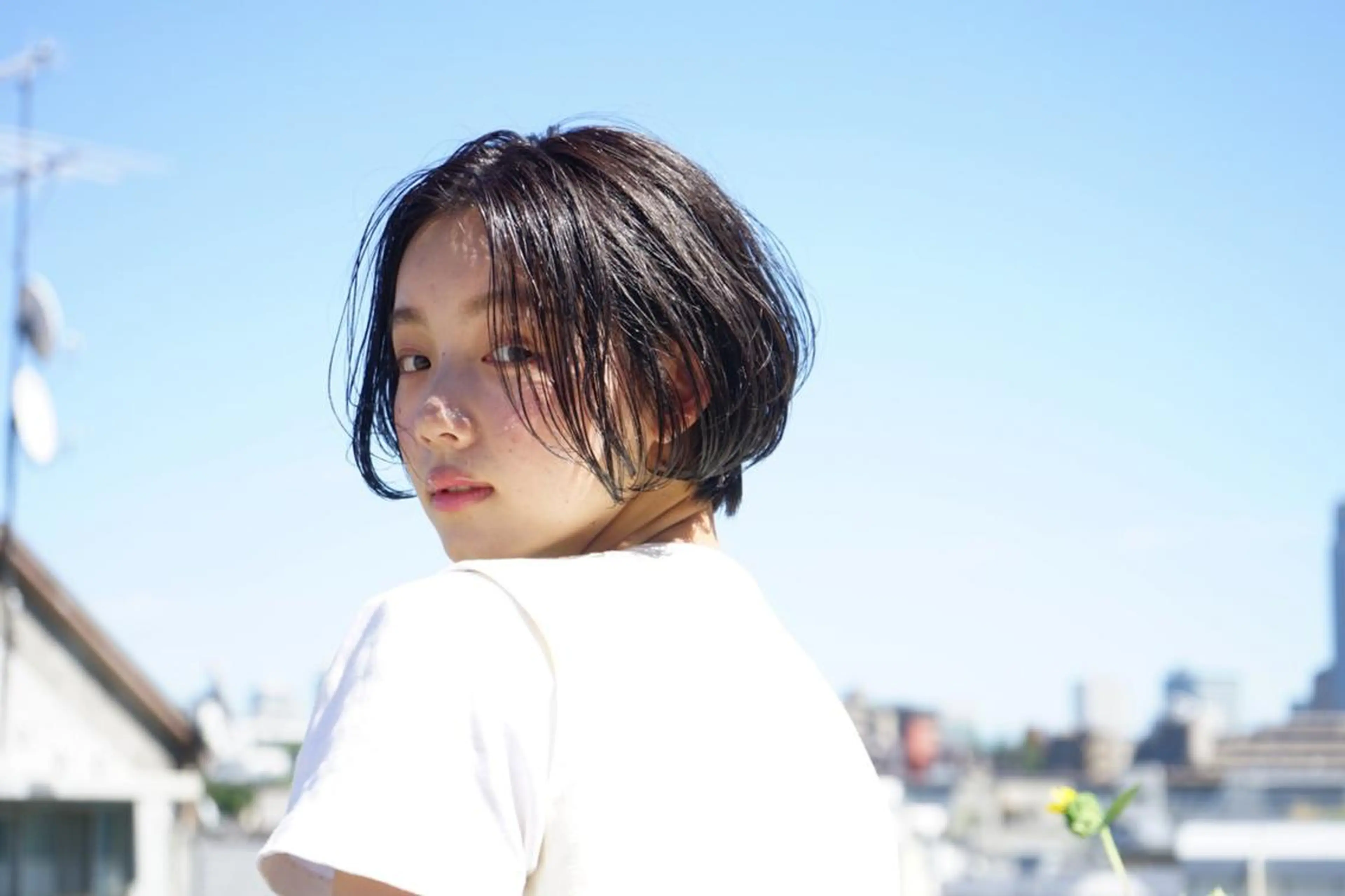 ショート カラー パーマ ヘアアレンジ 山下 直人のヘアスタイル