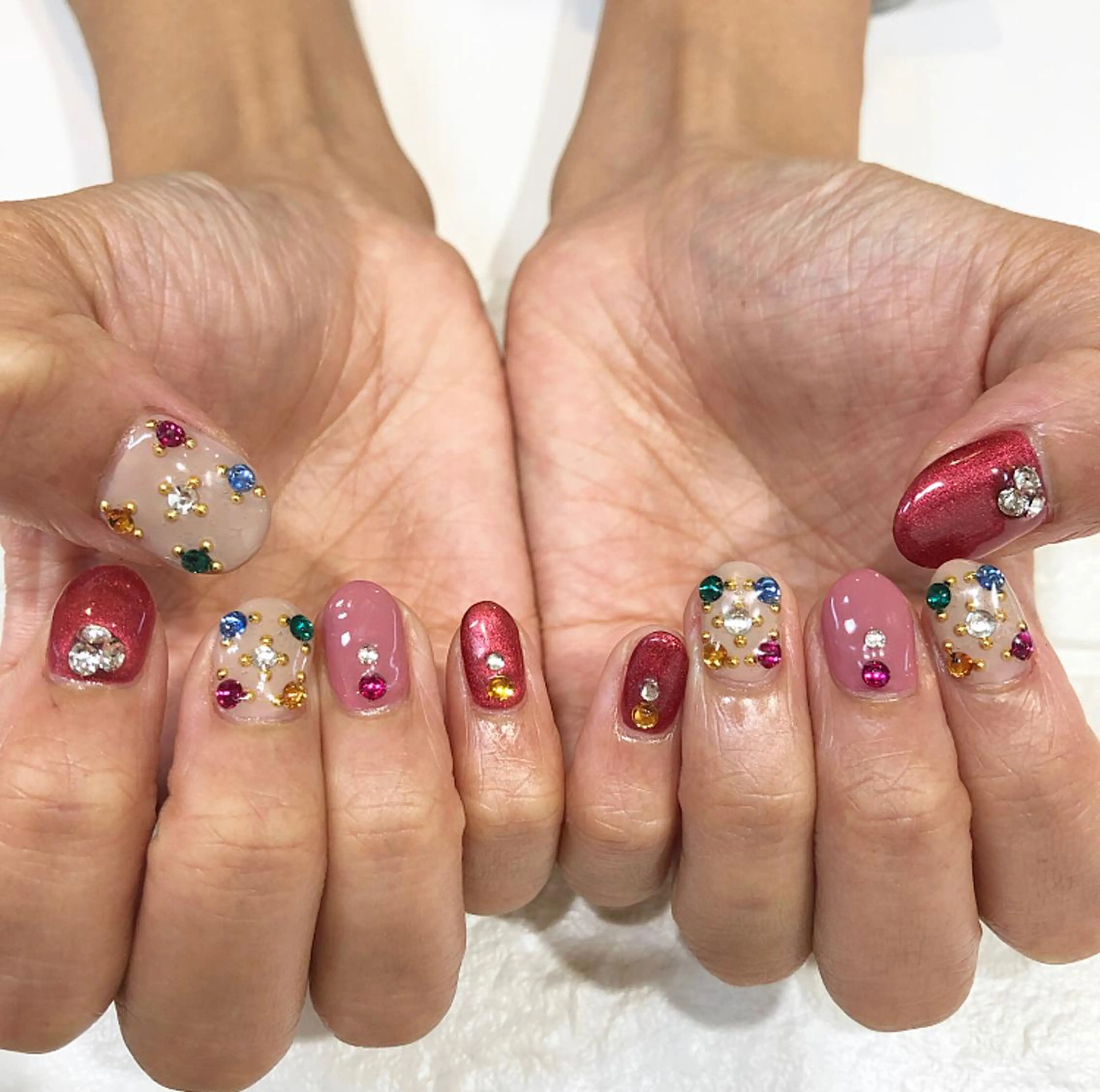 ネイル アートネイル キラキラネイル rina eye&nailのマツエク・マツパデザイン