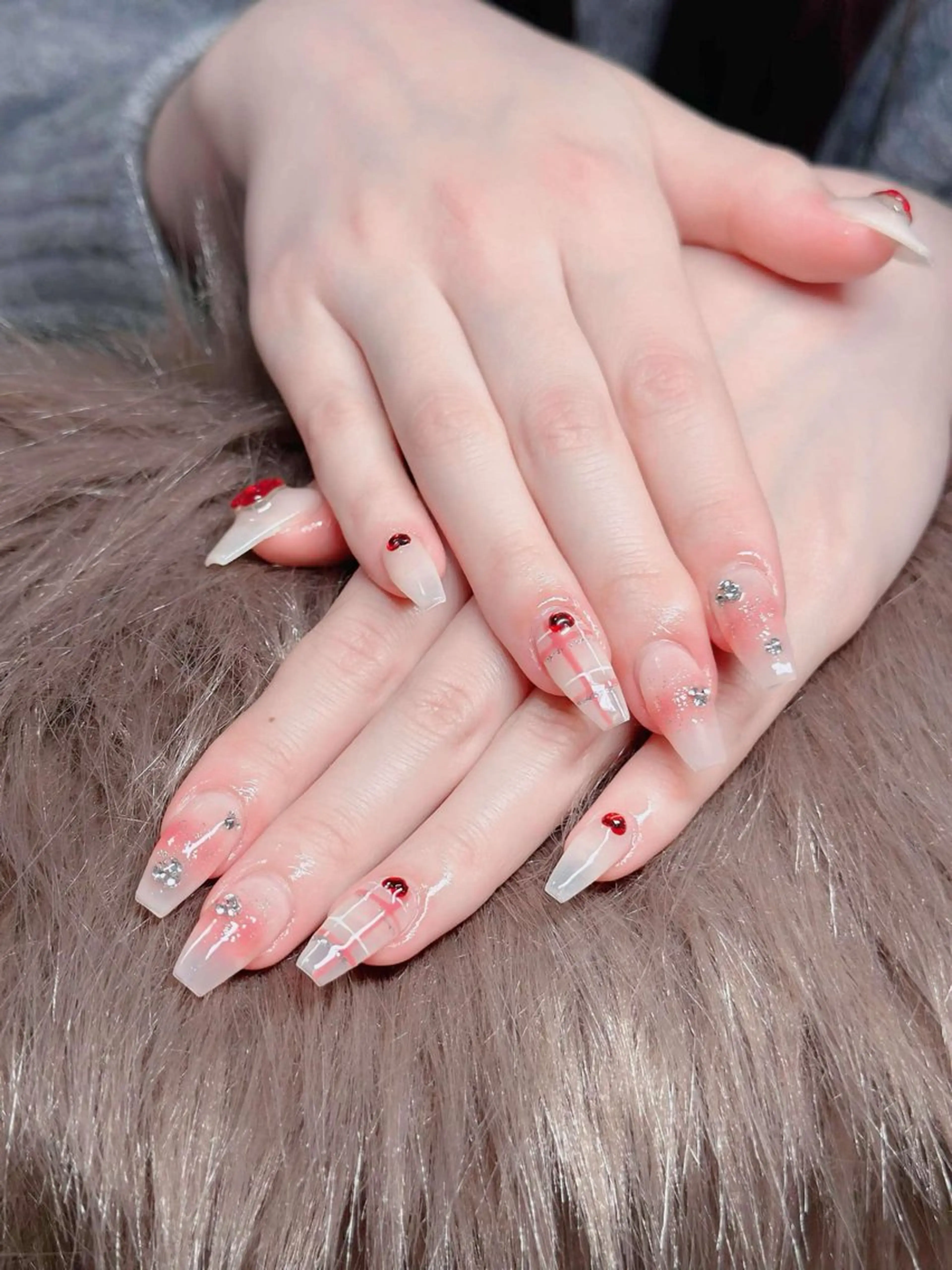 ネイル フレンチネイル ジェルネイル ハロウィン キラキラネイル 韓国ネイル H.baby Nail Salonのネイルデザイン