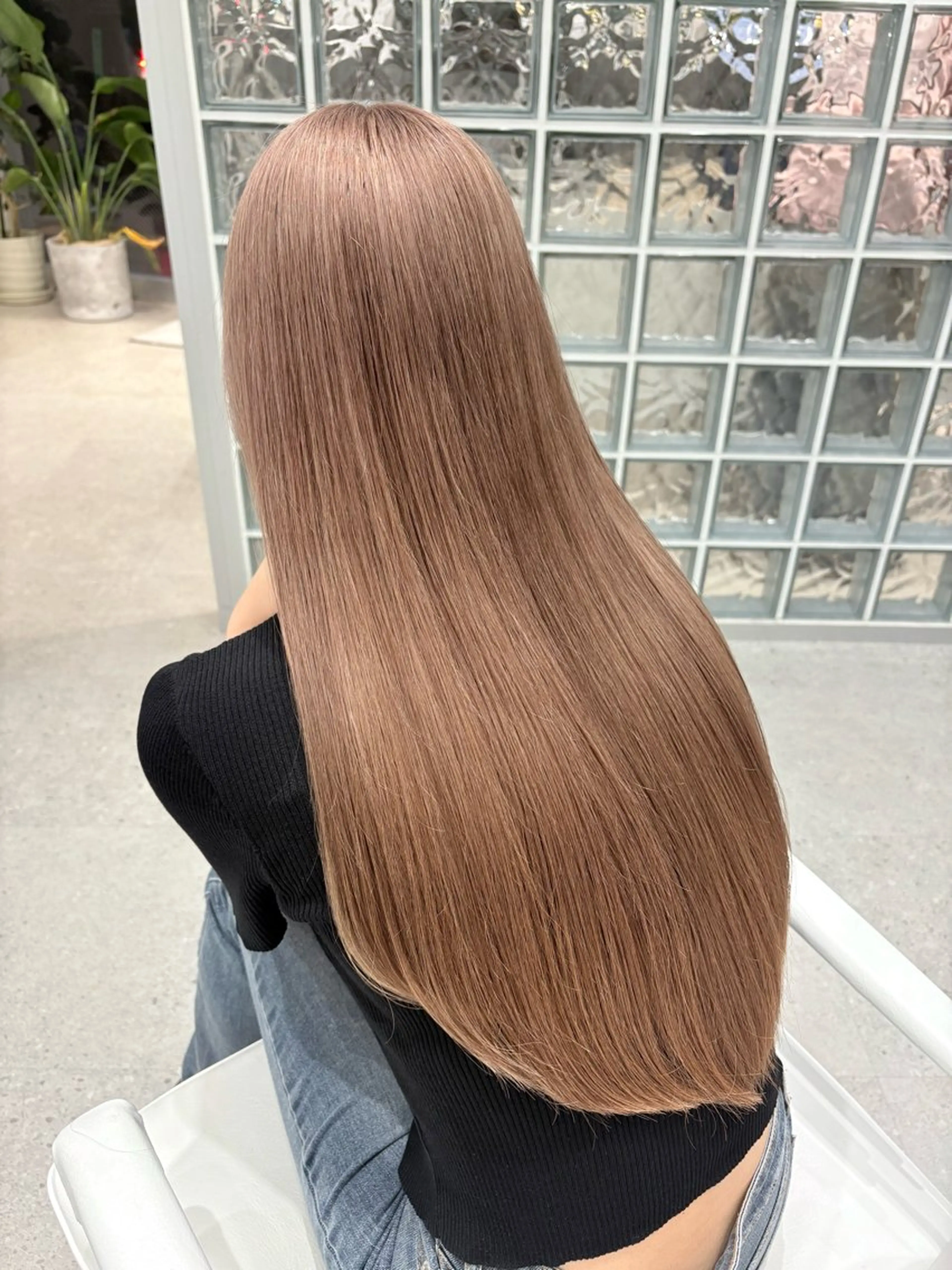 カラー ベージュカラー ブリーチ ミルクティーベージュ ヘアカラー AIKA🤍 カットモデル募集🫧のヘアスタイル