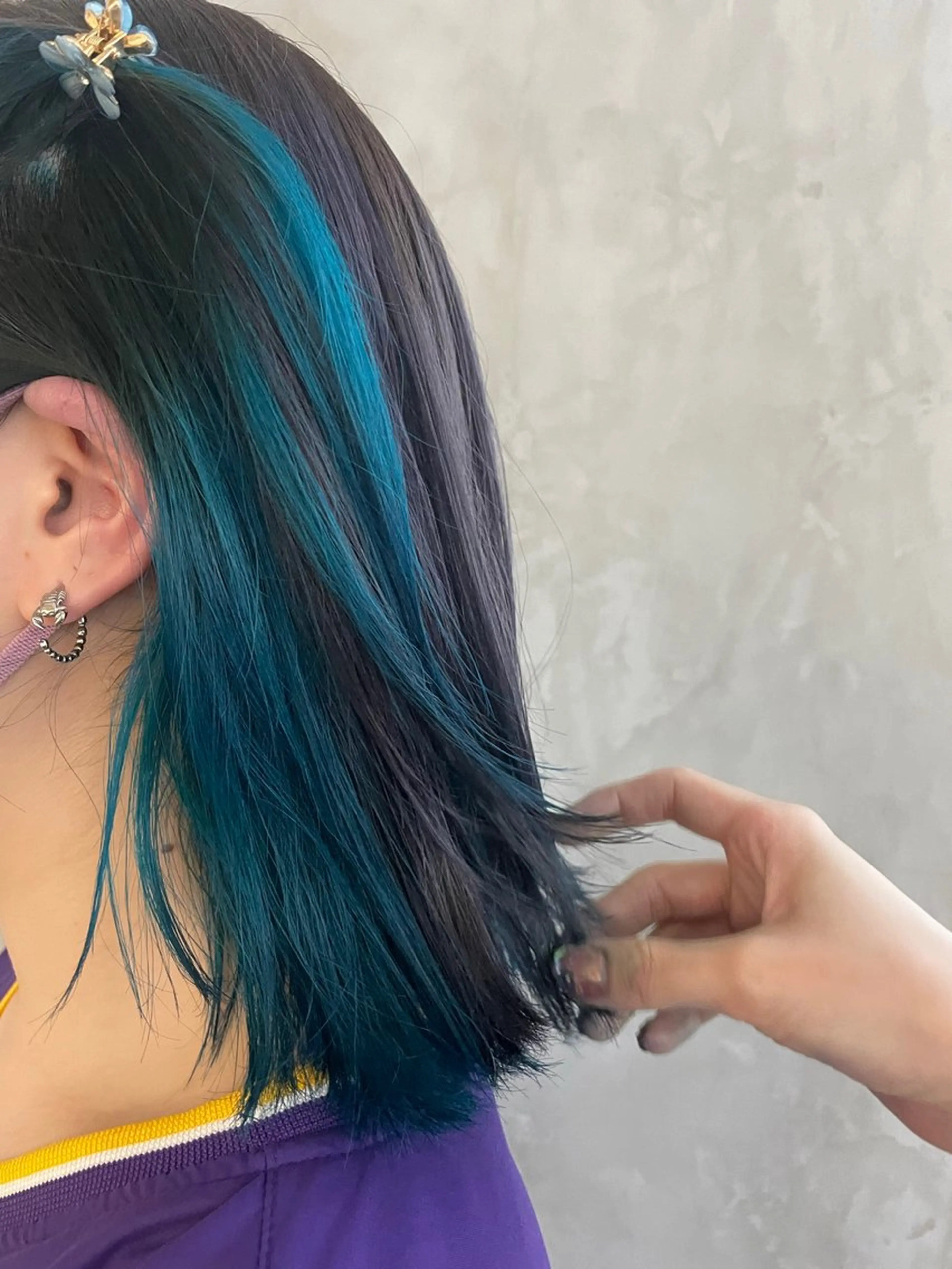 ミディアム カラー デザインカラー GO TODAY SHAiRE SALON 原宿本店所属・REINA/ブリーチ /ハイトーン/原宿のヘアスタイル