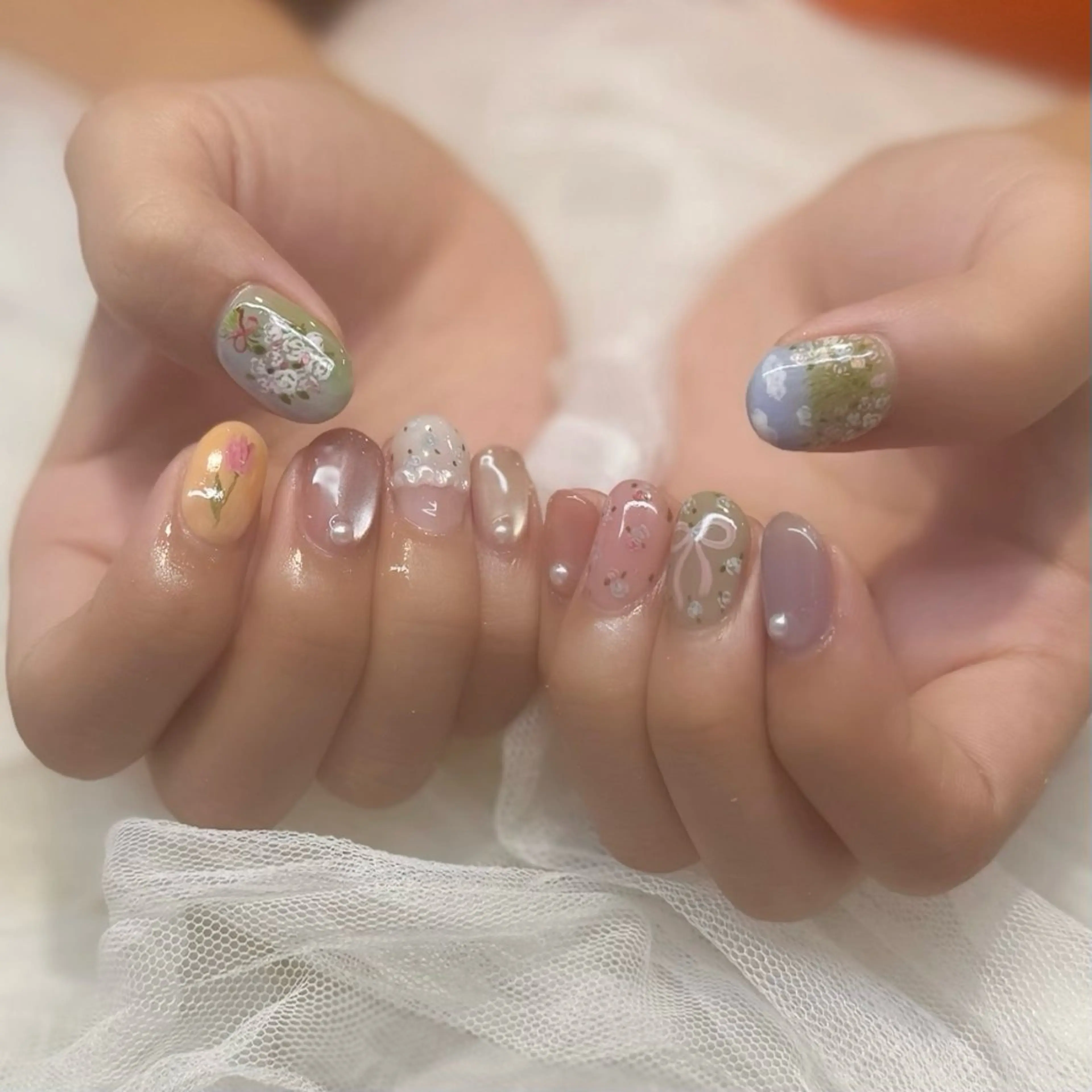 ネイル ハンドネイル 新井 ひなののネイルデザイン