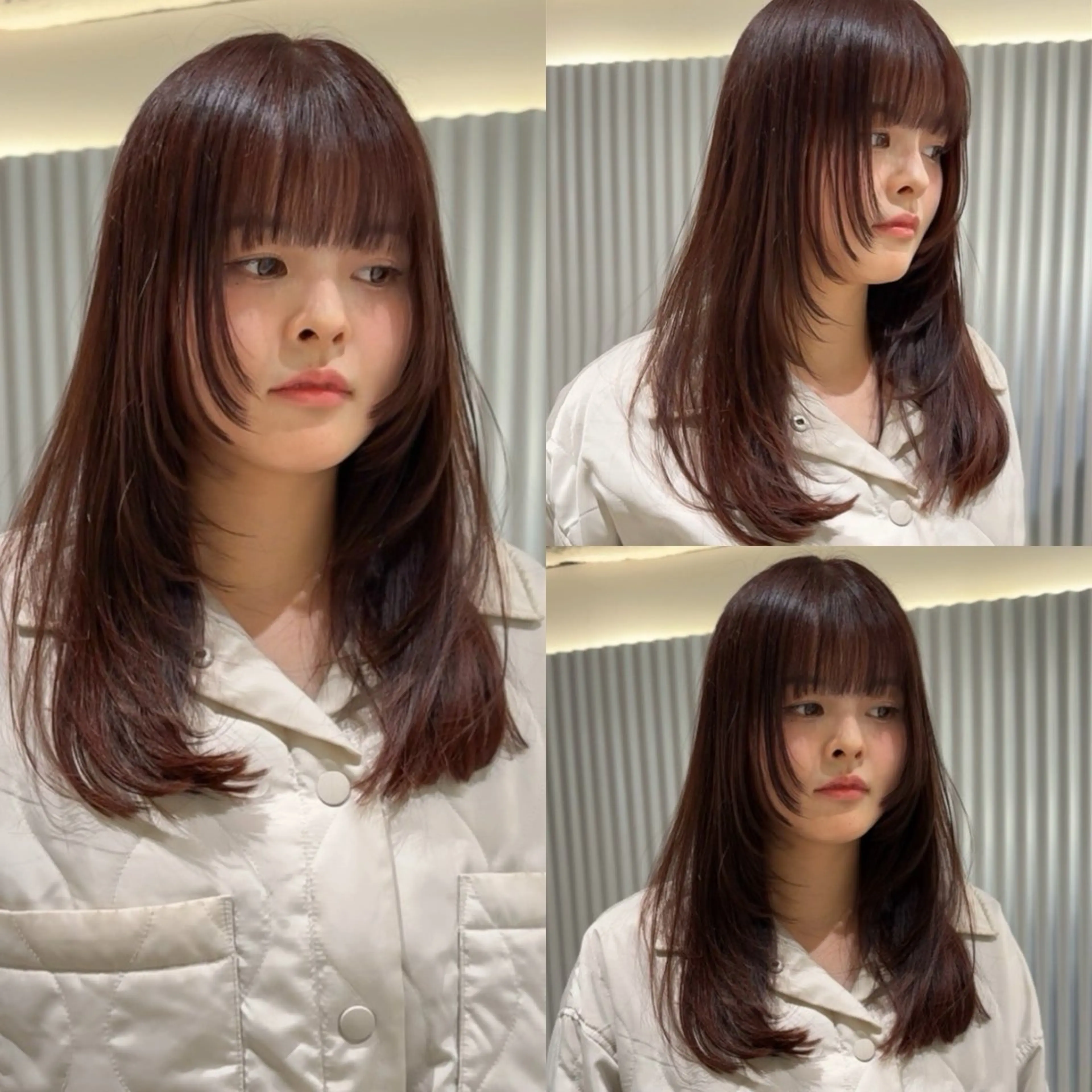 ロング カット ヘアカラー トリートメント ୨୧柔らかいカラー nozomi ୨୧のヘアスタイル