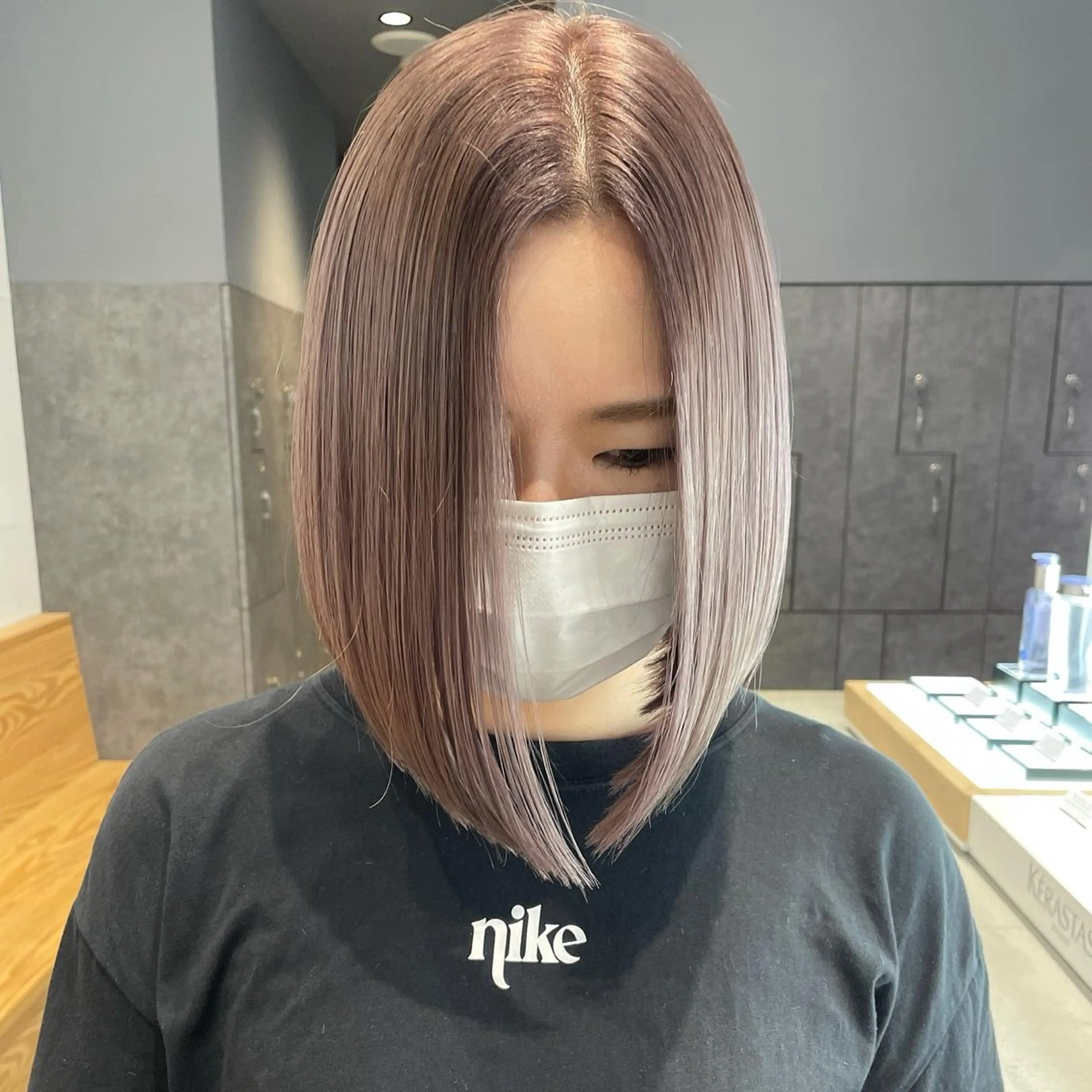 ミディアム カラー カット ヘアカラー トリートメント ヘアセット 💜ハイトーン💛 マジカルかいちゃんのヘアスタイル