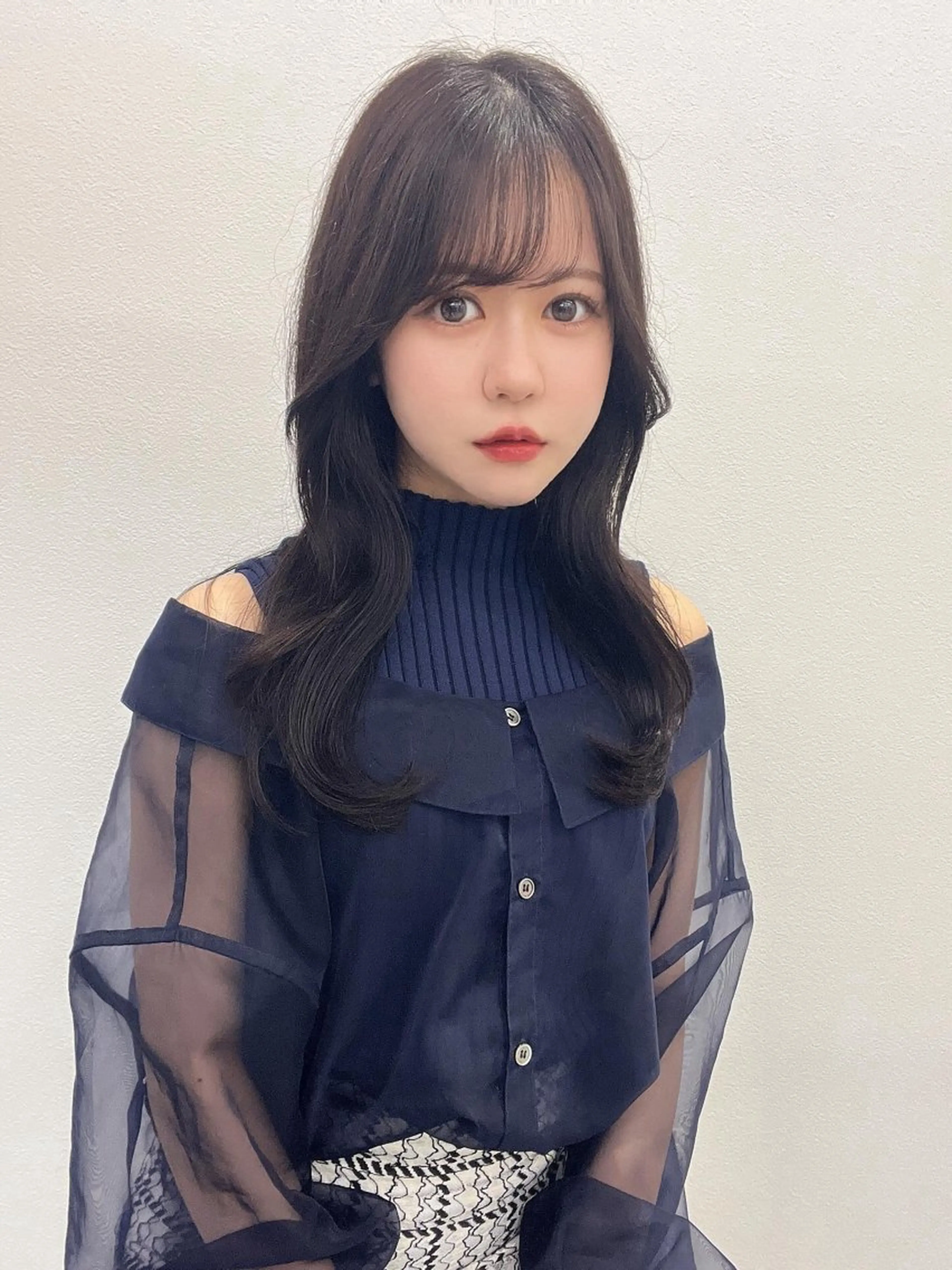 セミロング カラー バレイヤージュ ブリーチ ケアブリーチ ダブルカラー ハイライトカラー カット ヘアカラー トリートメント 韓国/顔周り/透明感 /レイヤー/ひなたのヘアスタイル