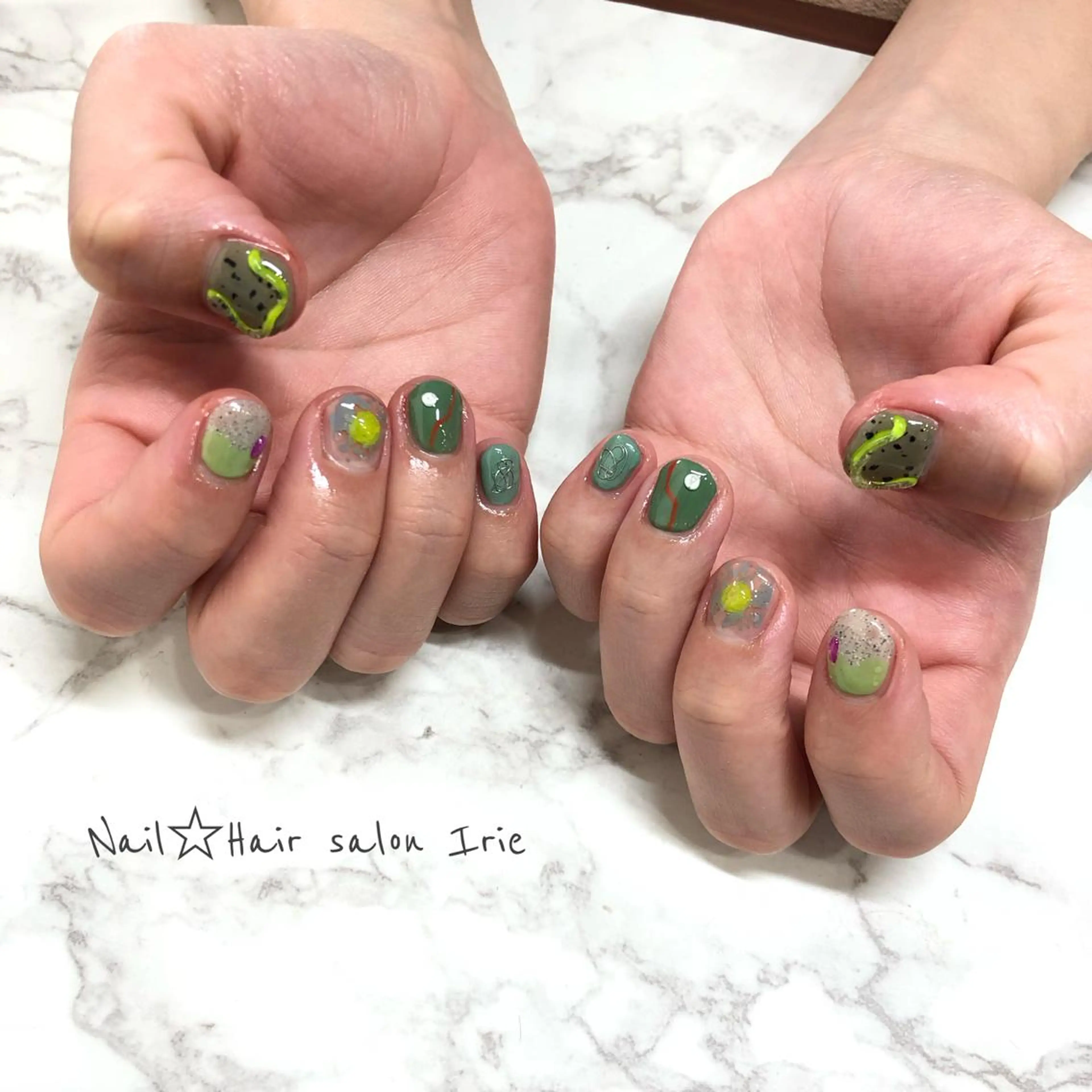 ネイル ハンドネイル Hair salon Irie所属・與儀 知佳のネイルデザイン