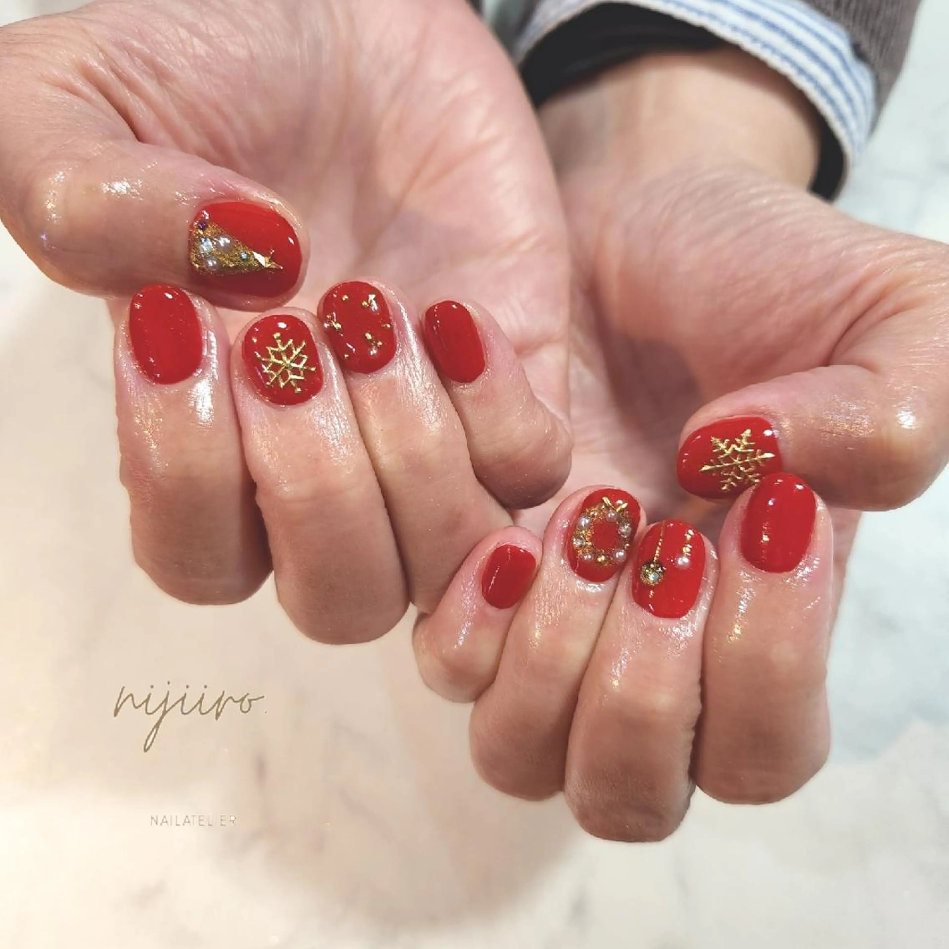 ネイル ハンドネイル nailatelier nijiiro.所属・nijiiro🌈 サトウのネイルデザイン
