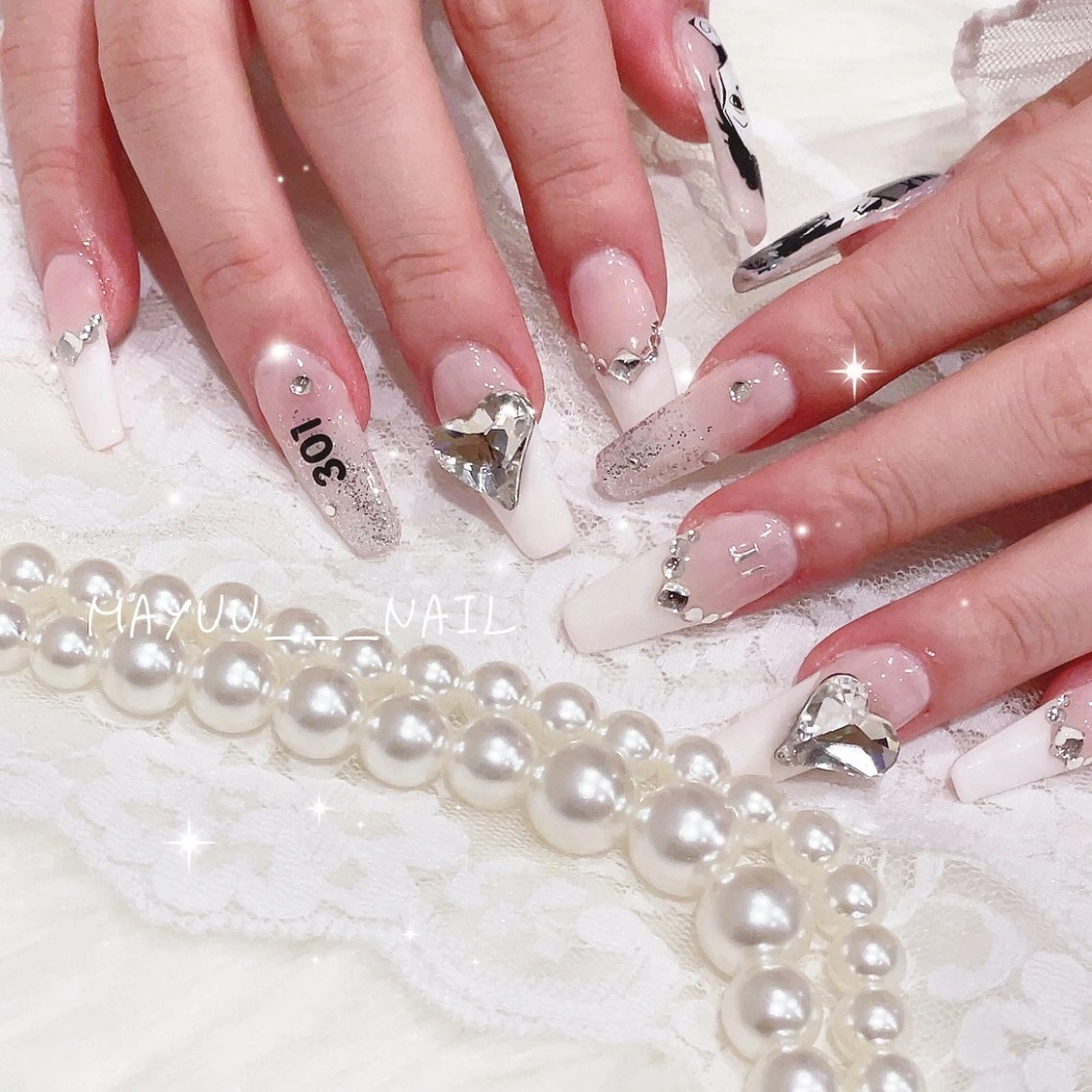 ネイル ハンドネイル 🎀 Mayu 🎀痛ネイルのネイルデザイン