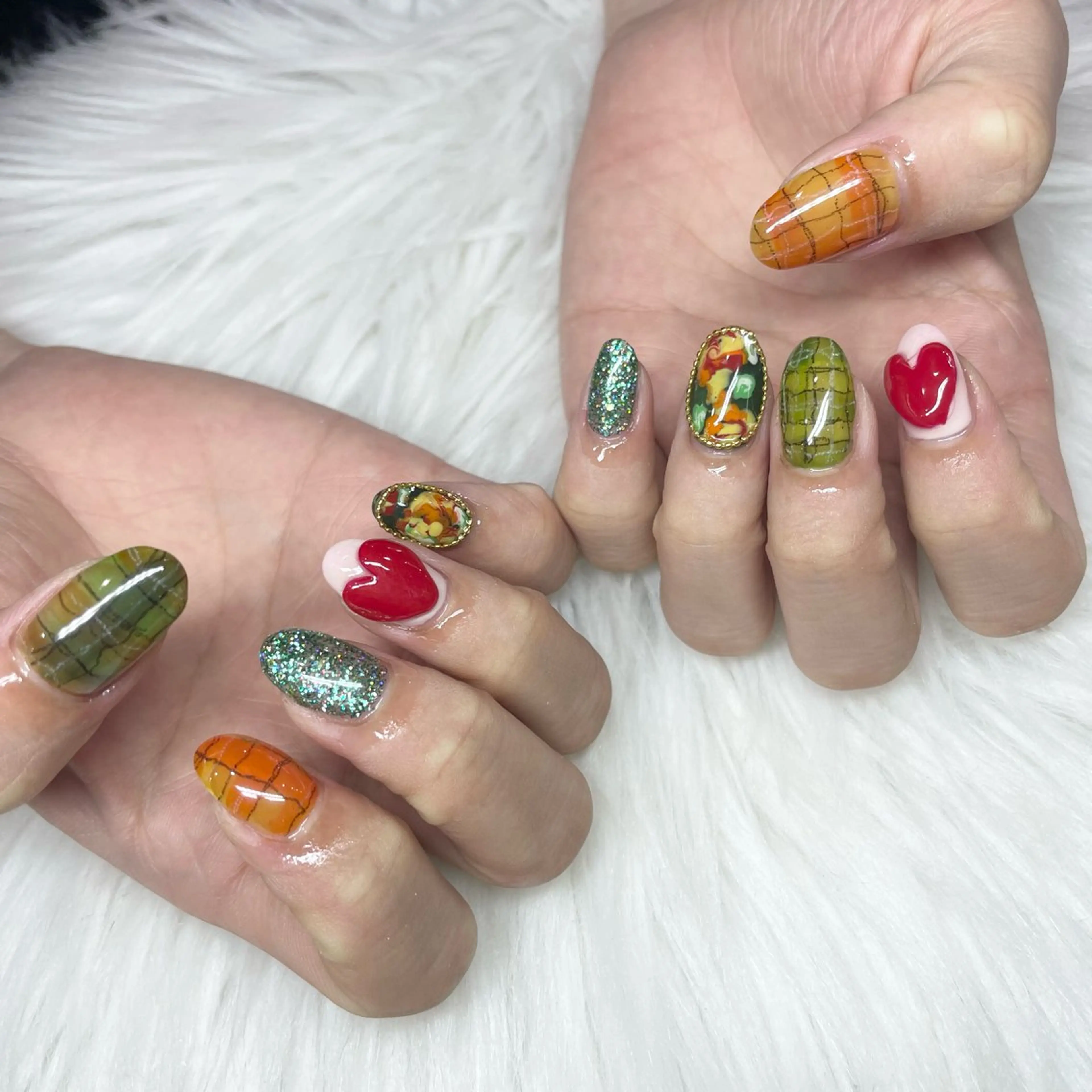 ミディアム ハンドネイル -Rien- プライベートサロンのネイルデザイン