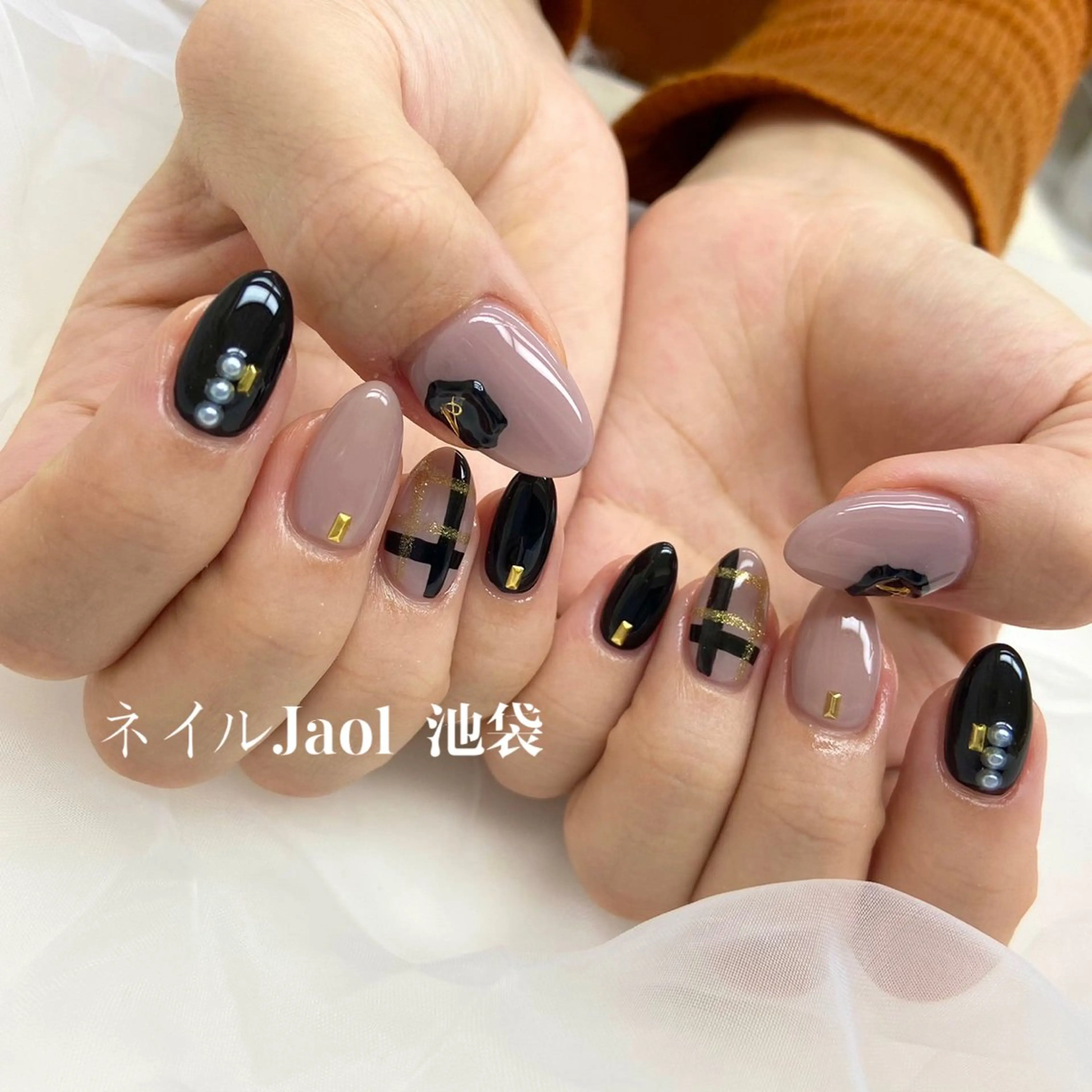 ミディアム ハンドネイル nail jaol池袋店所属・ネイルJaol 池袋のネイルデザイン