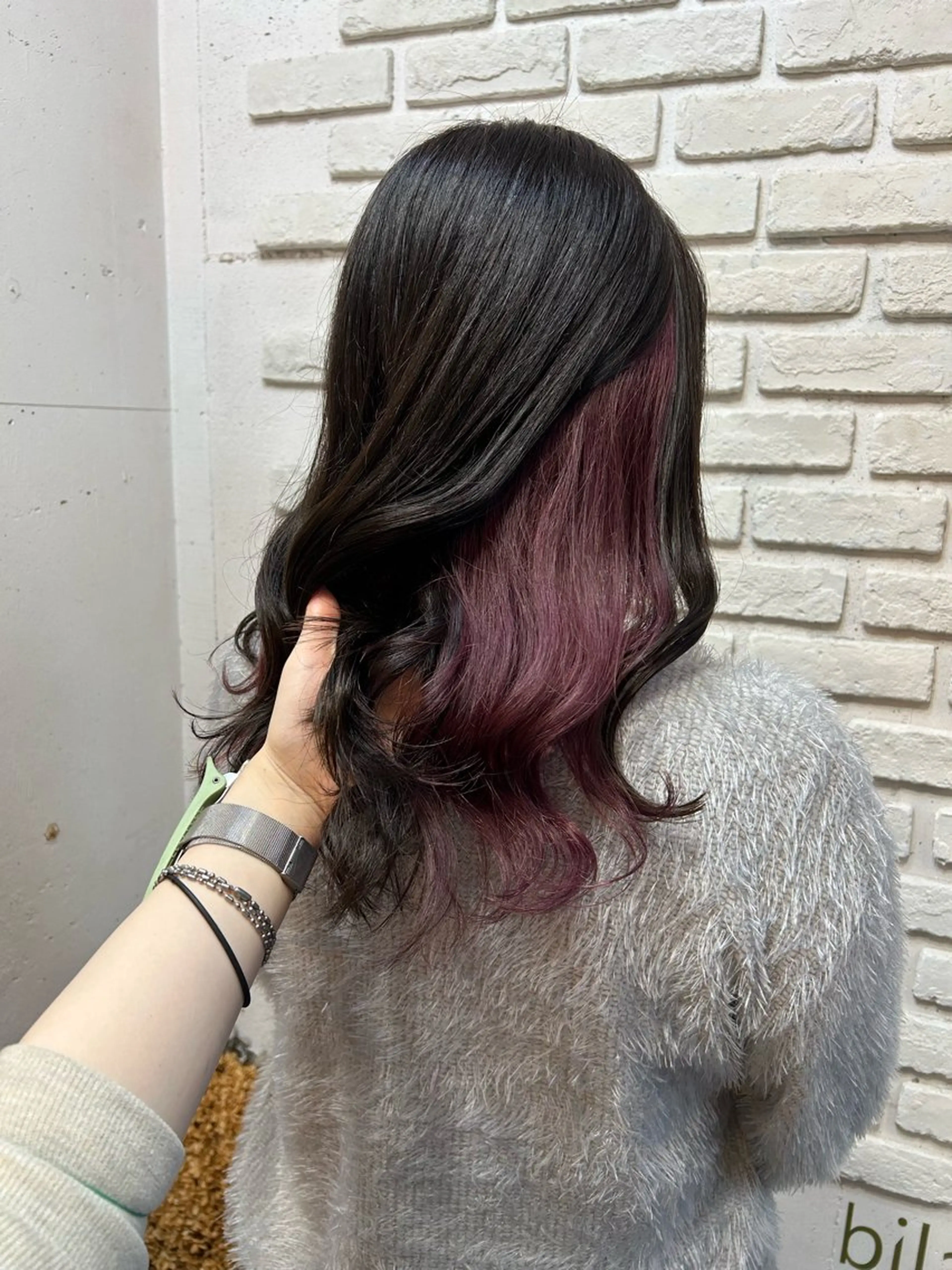 セミロング カラー hozumi bilanciaのヘアスタイル