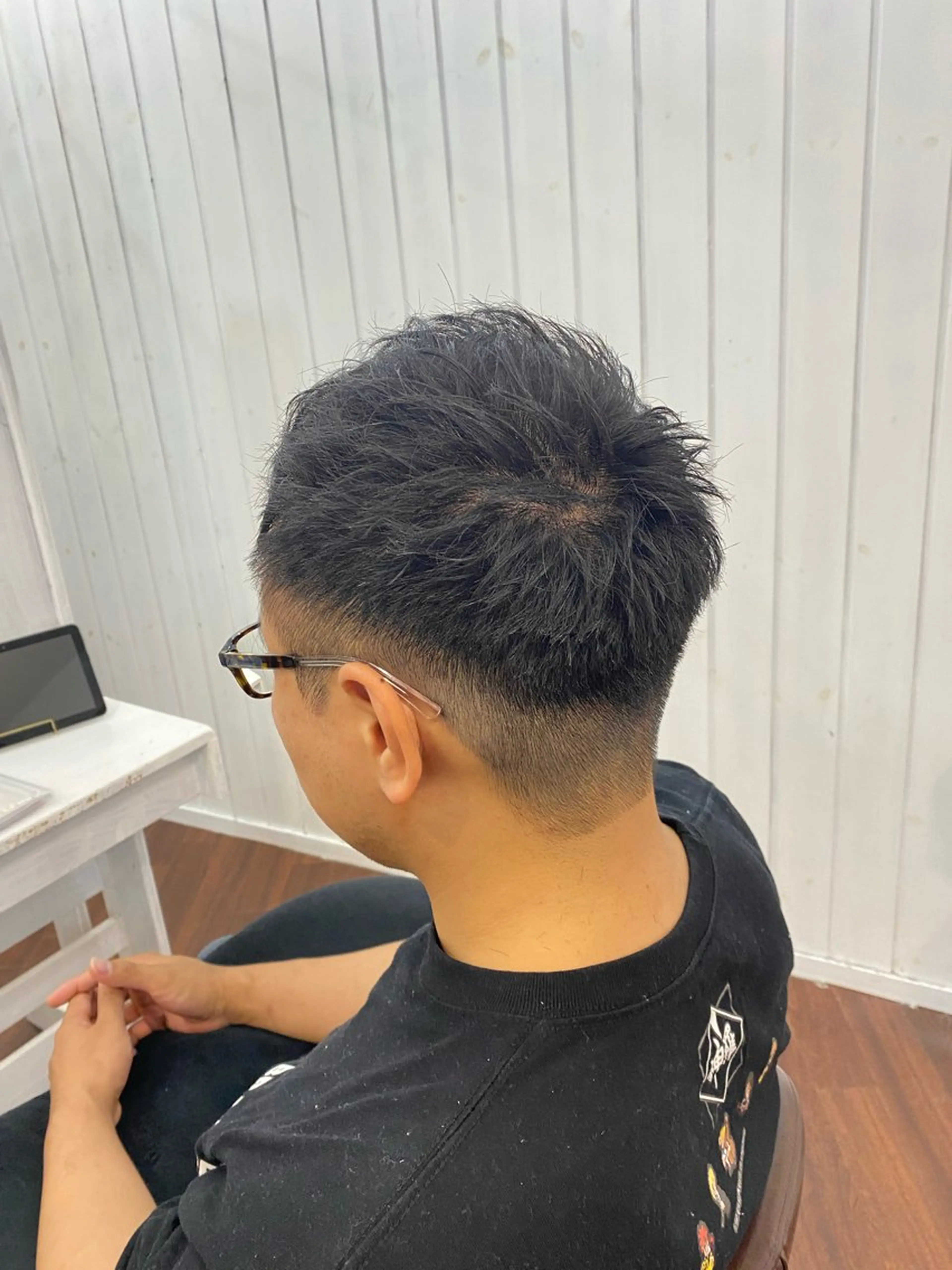 ショート メンズ モヒカン 刈り上げ カット 藤井 拓也のヘアスタイル