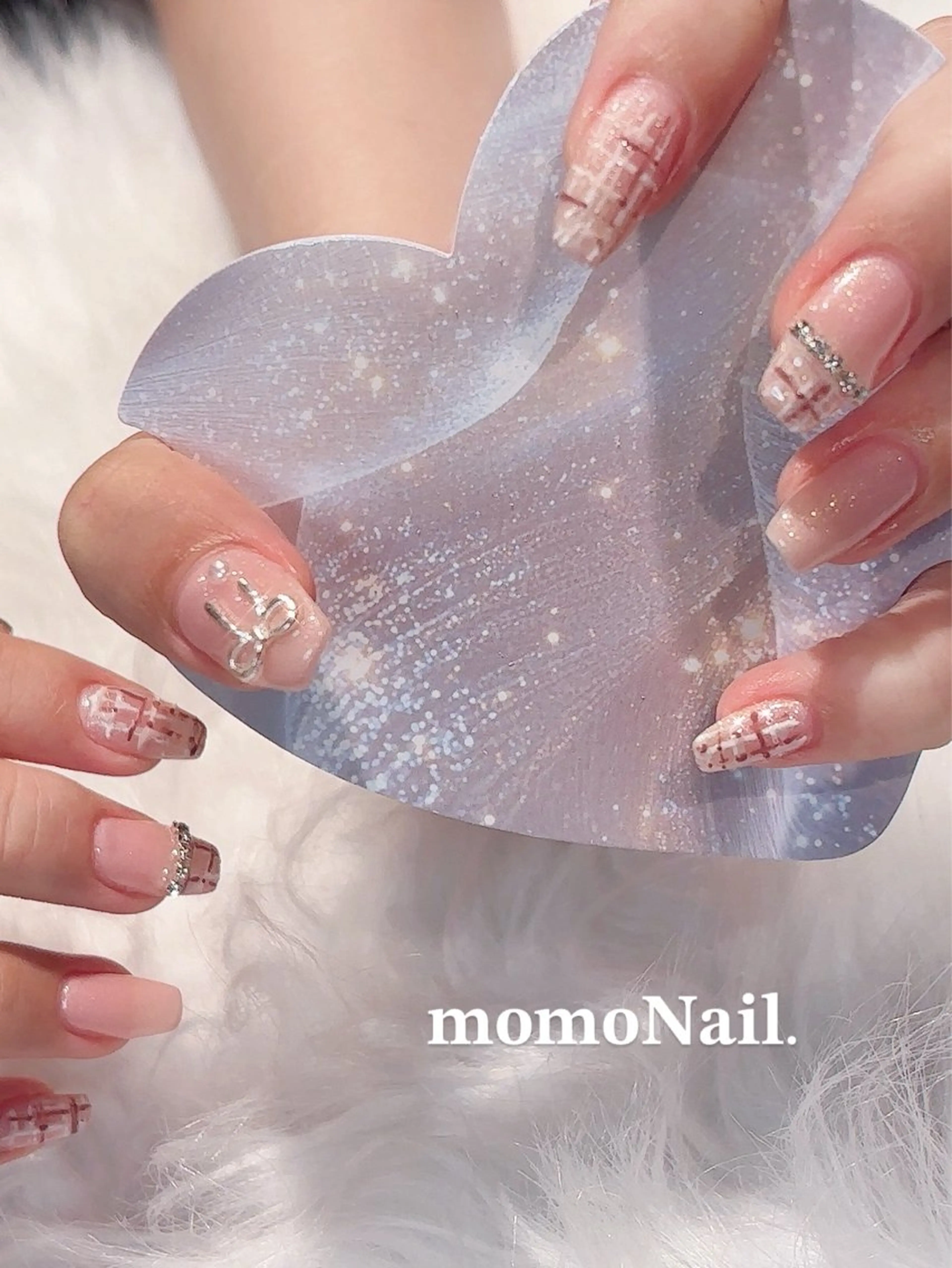 ネイル ツイードネイル 🆕三郷市戸ヶ崎🎀 Ownerのネイルデザイン