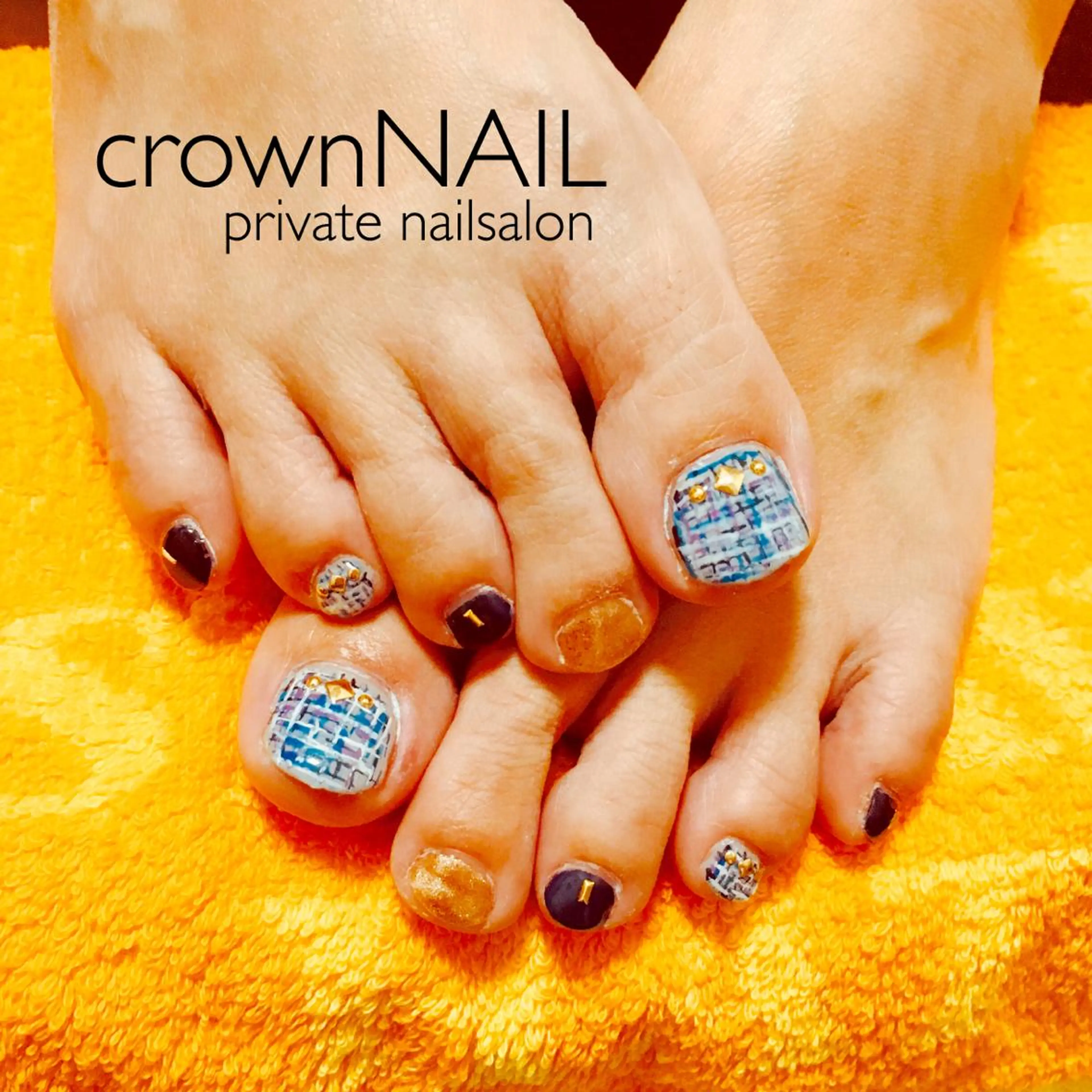 ネイル ツイードネイル ensowa✱laf NAILのネイルデザイン