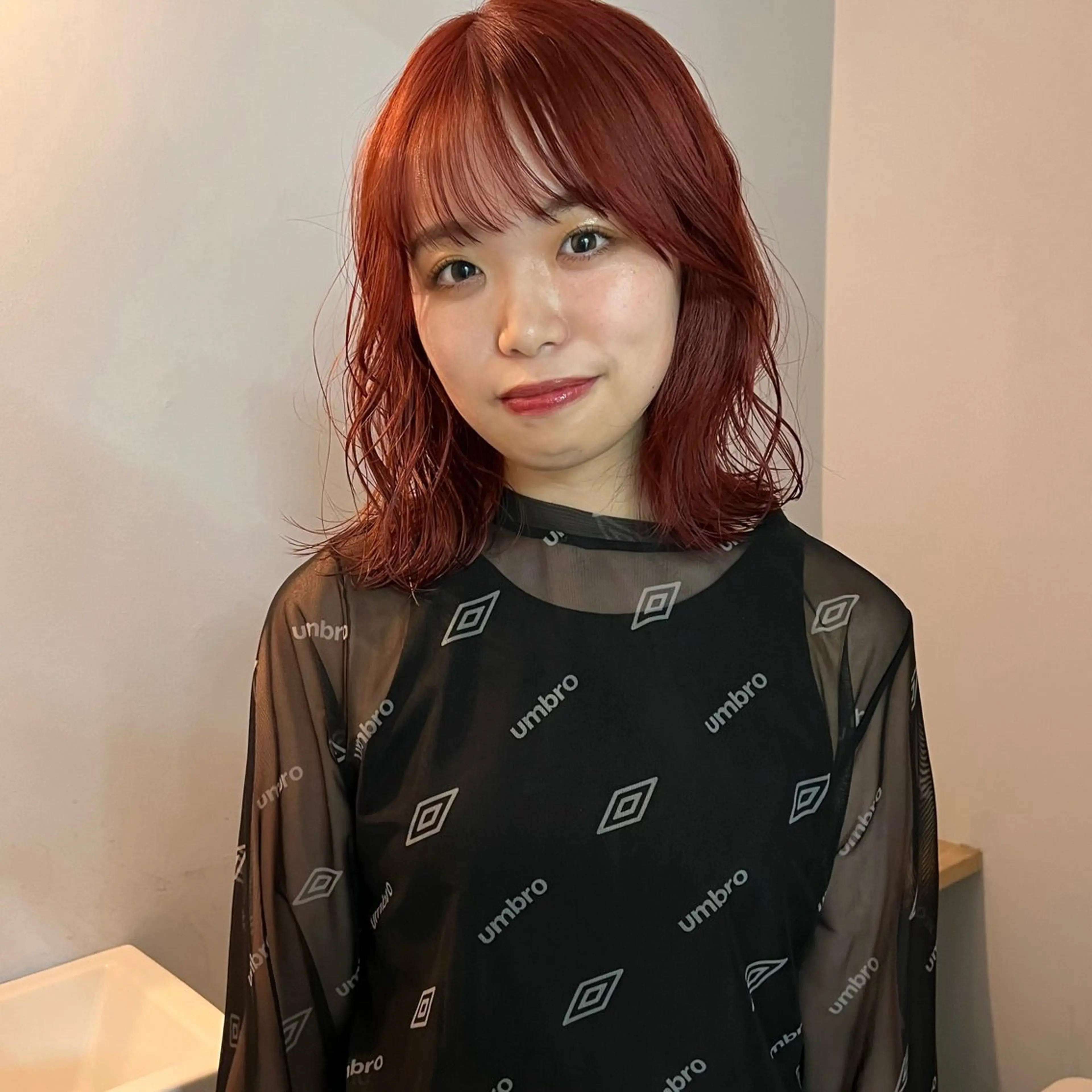 ミディアム ヘアカラー トリートメント 舟橋耀/ブリーチカラ ー/レイヤーカットのヘアスタイル