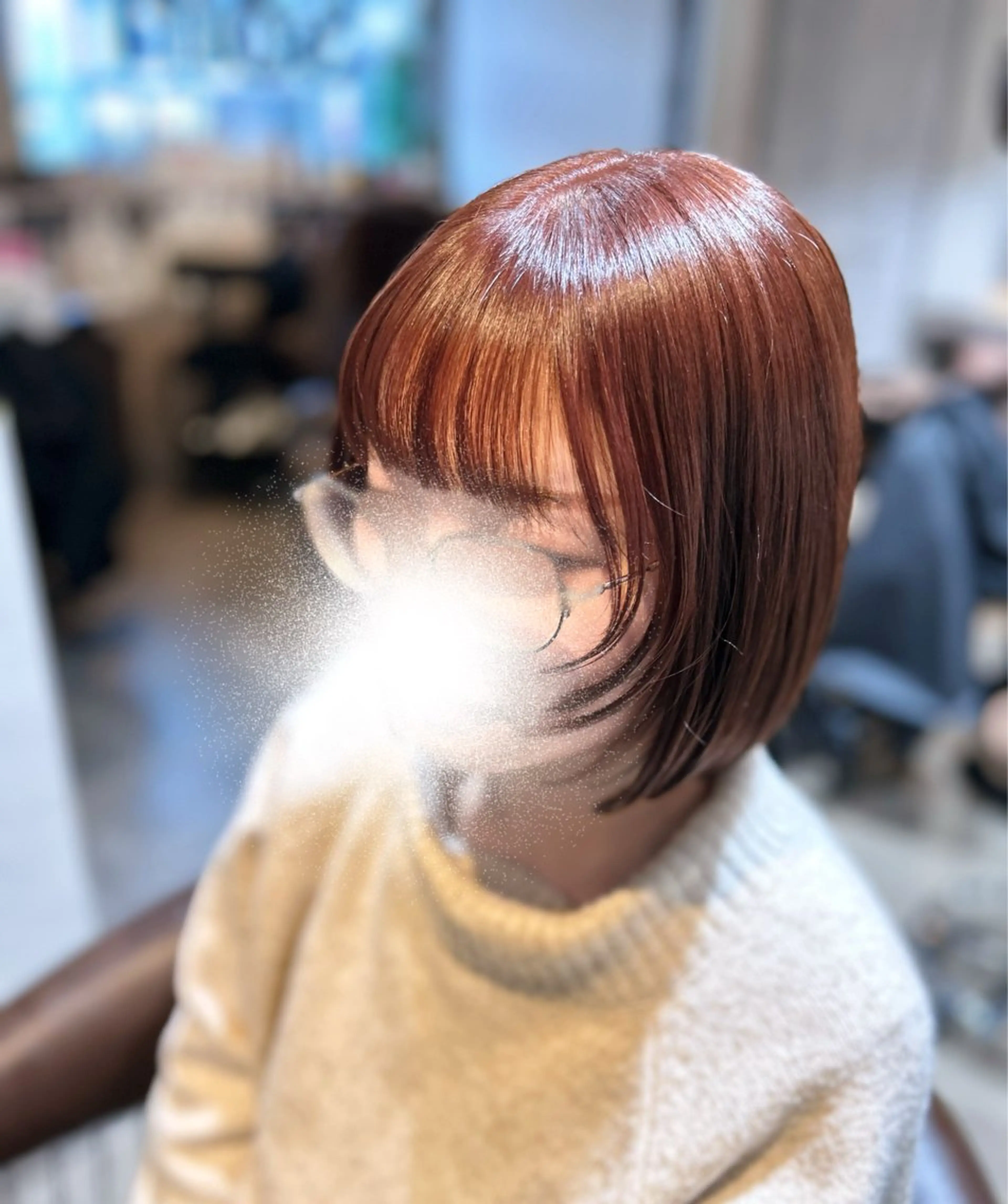 ショート カラー 顔まわりレイヤー 顔周りカット レイヤーカット Mikoto カラーモデル募集のヘアスタイル