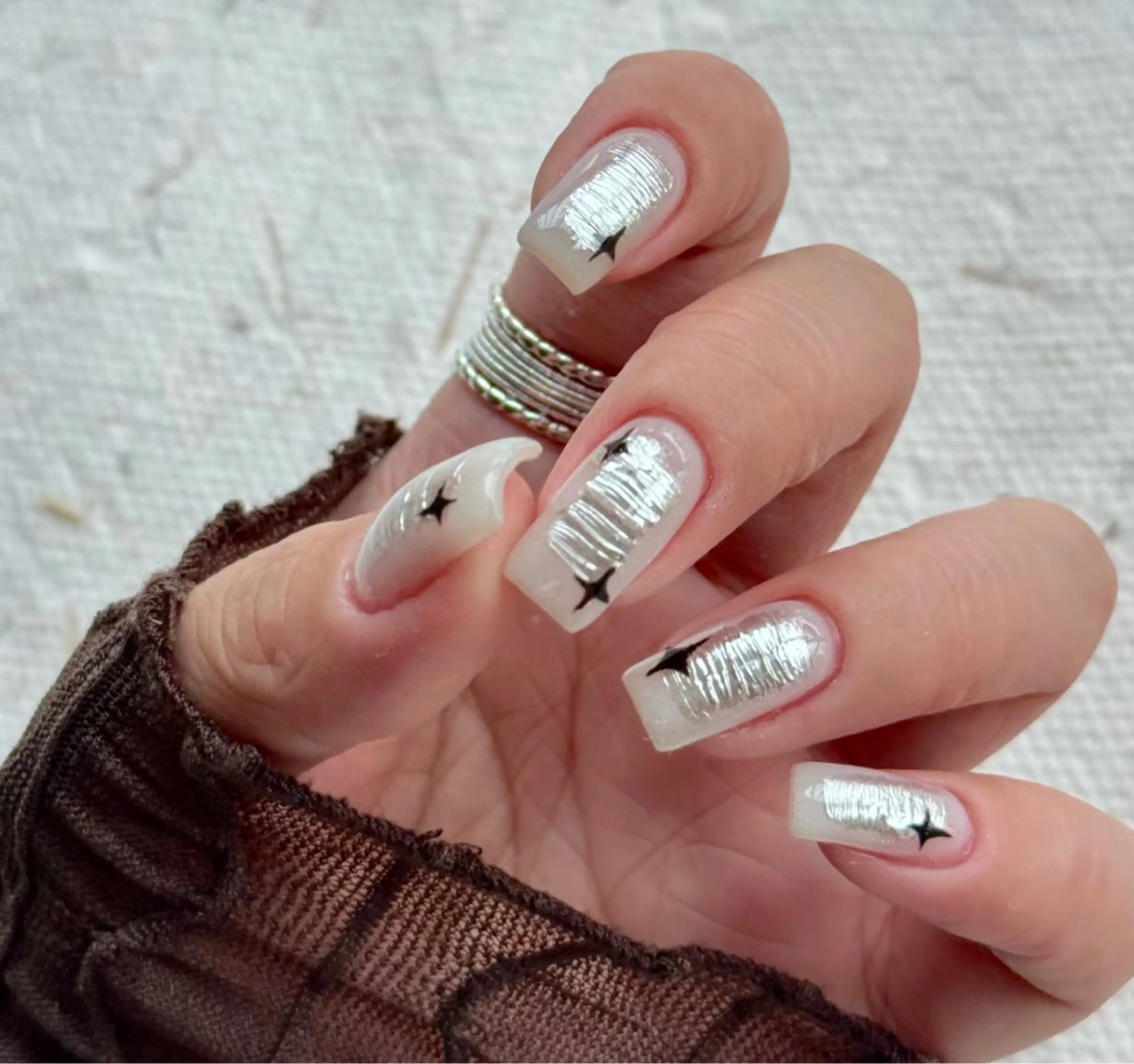 ネイル アートネイル オーロラネイル チークネイル フレンチネイル ガラスフレンチ ハンドネイル 🎀🎀YooLi Nail Salonのネイルデザイン