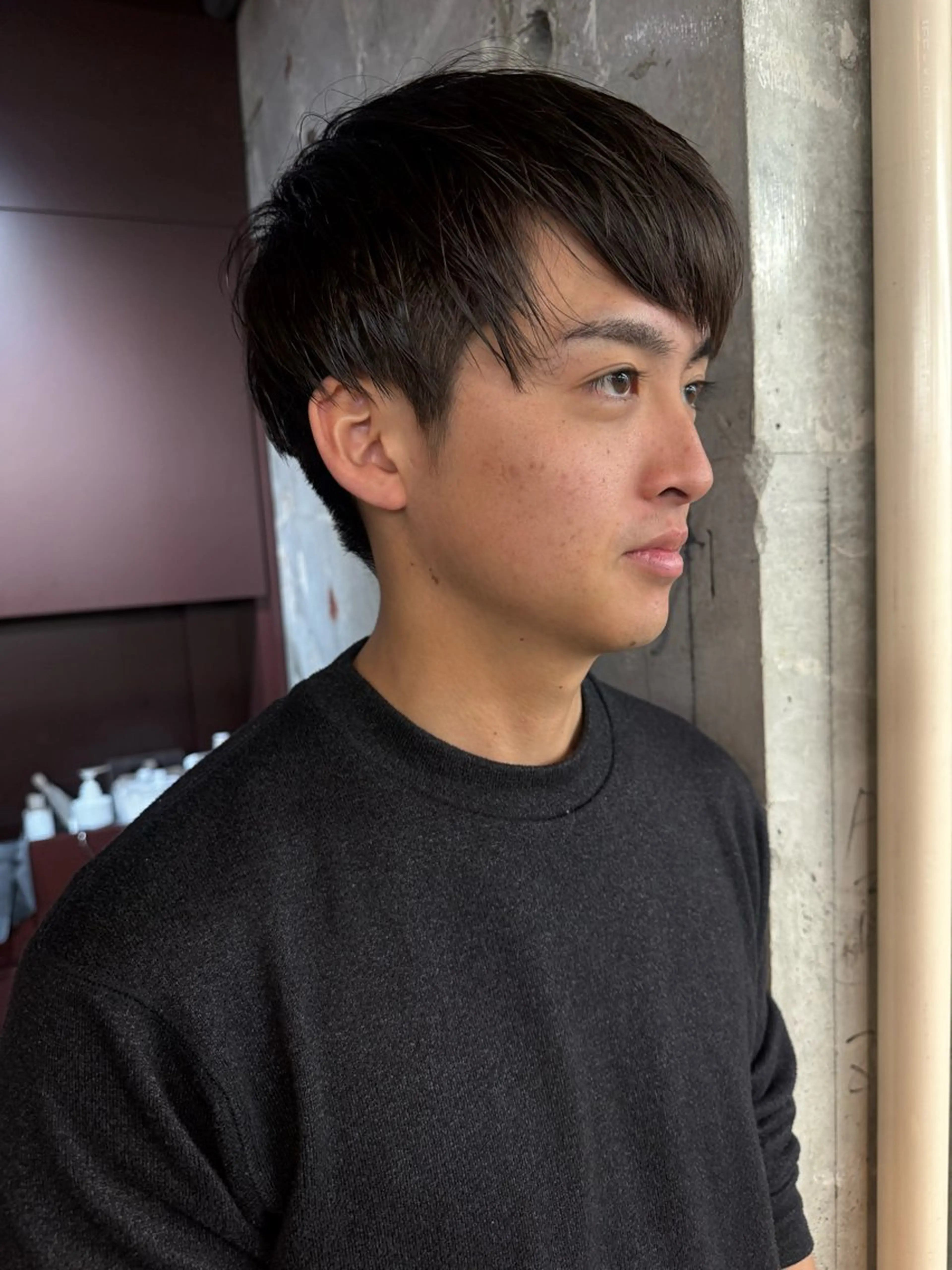 メンズ 鶴舞ショートカット モデルnanamiのヘアスタイル