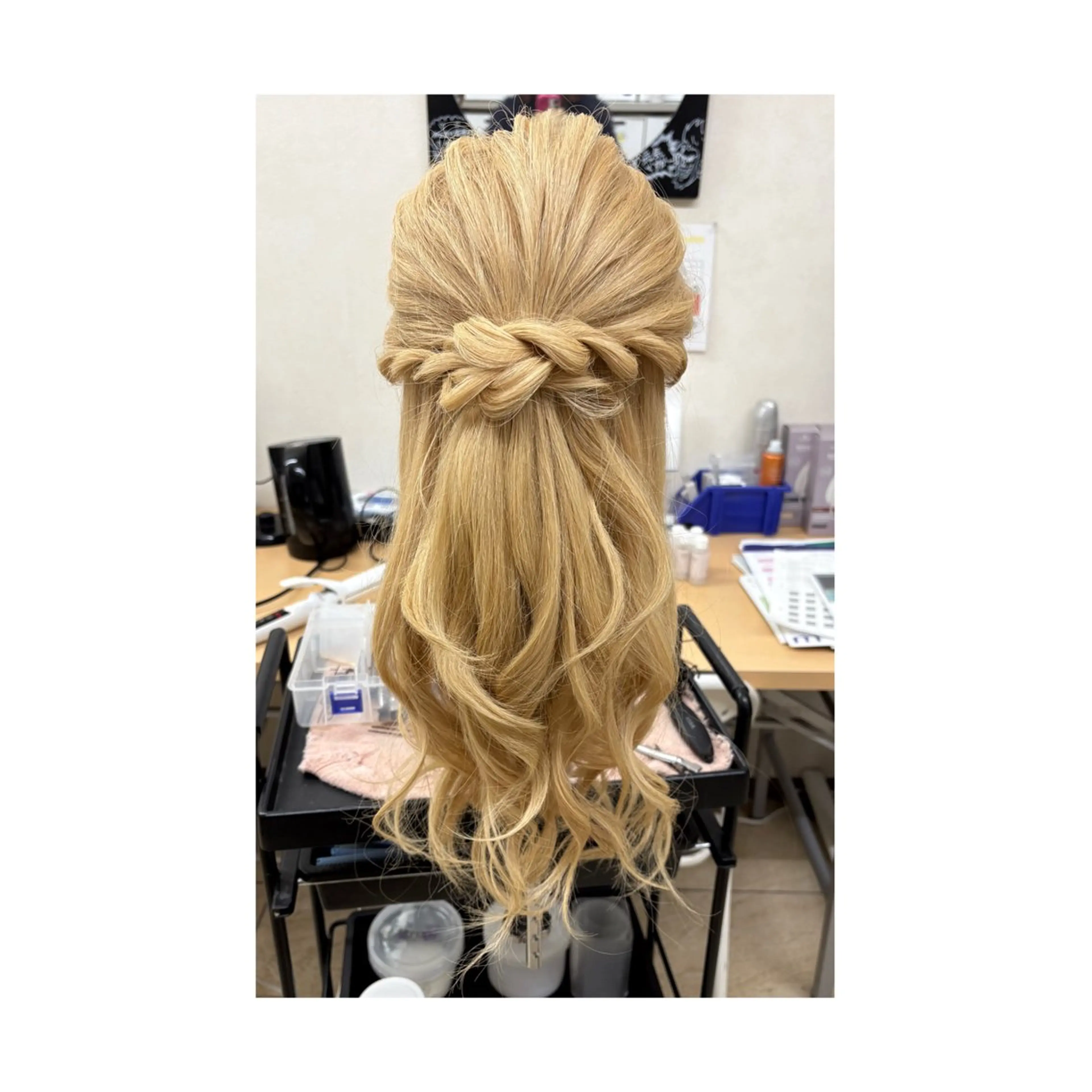 ヘアアレンジ ハーフアップ ヘアセット Ybond hair /まやのヘアスタイル