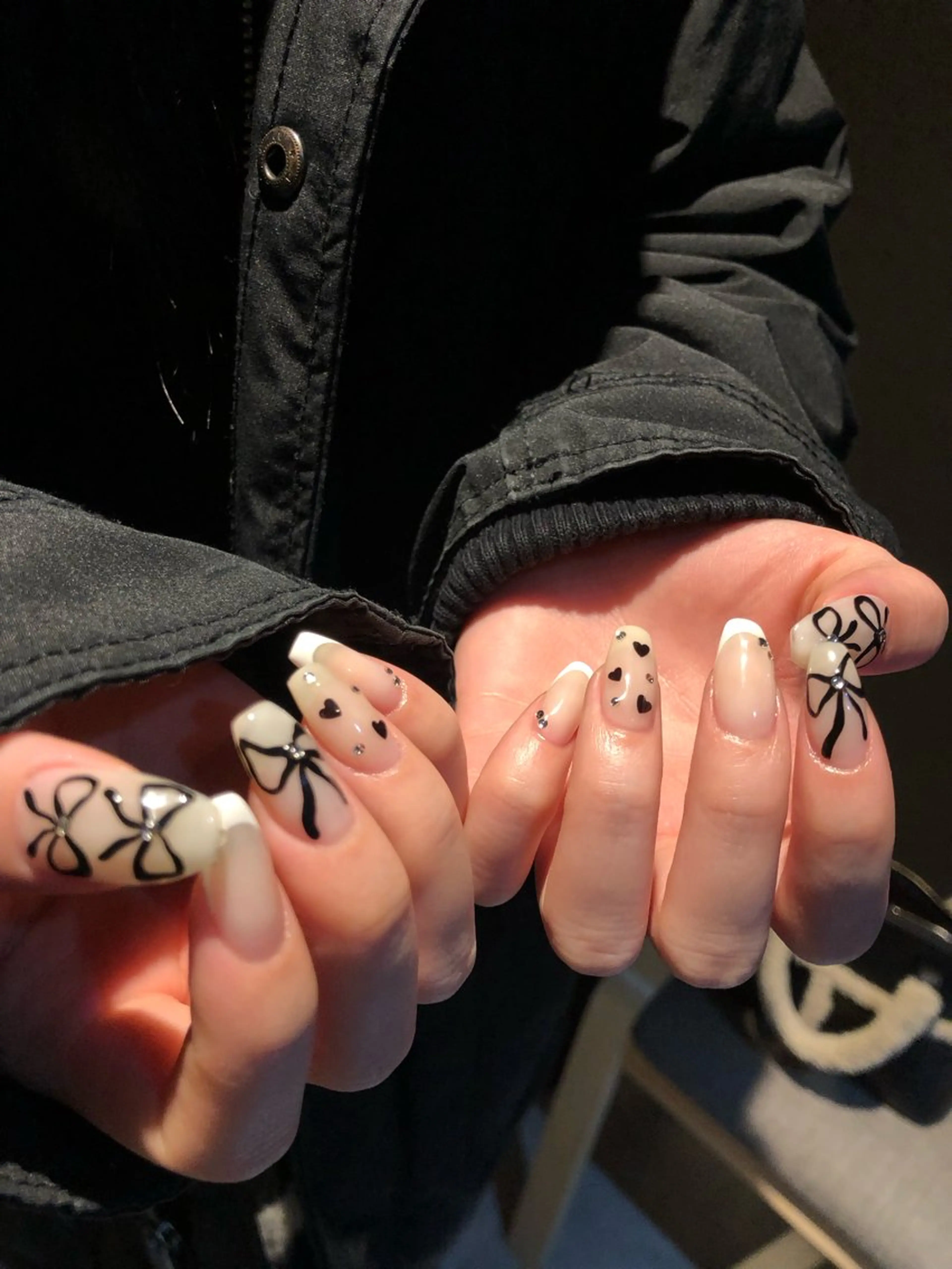 ネイル フレンチネイル リボン ハンドネイル muhl by DILL所属・. wakanaのネイルデザイン